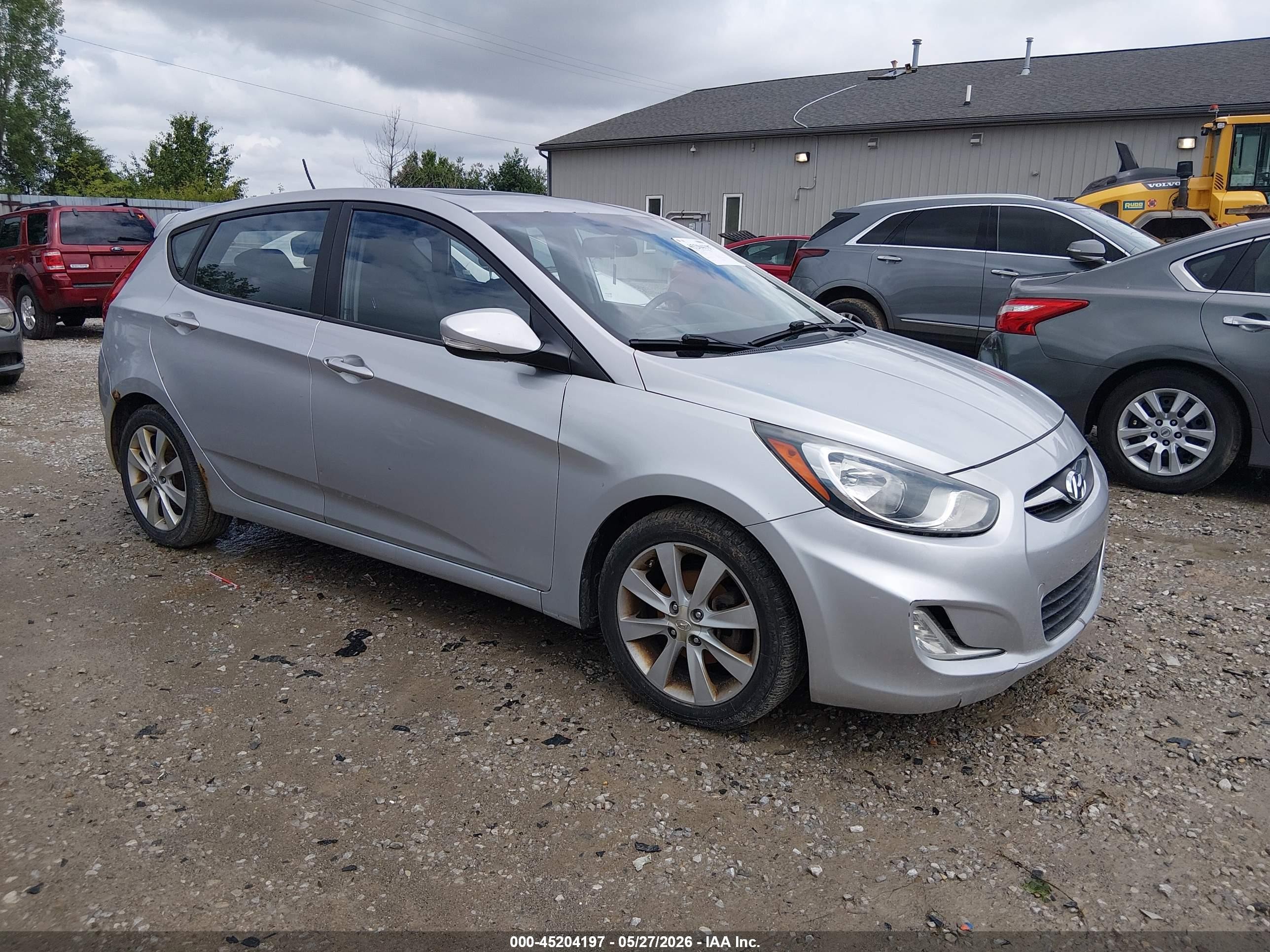 2013 Hyundai Accent Se Silver vin: KMHCU5AE9DU071815