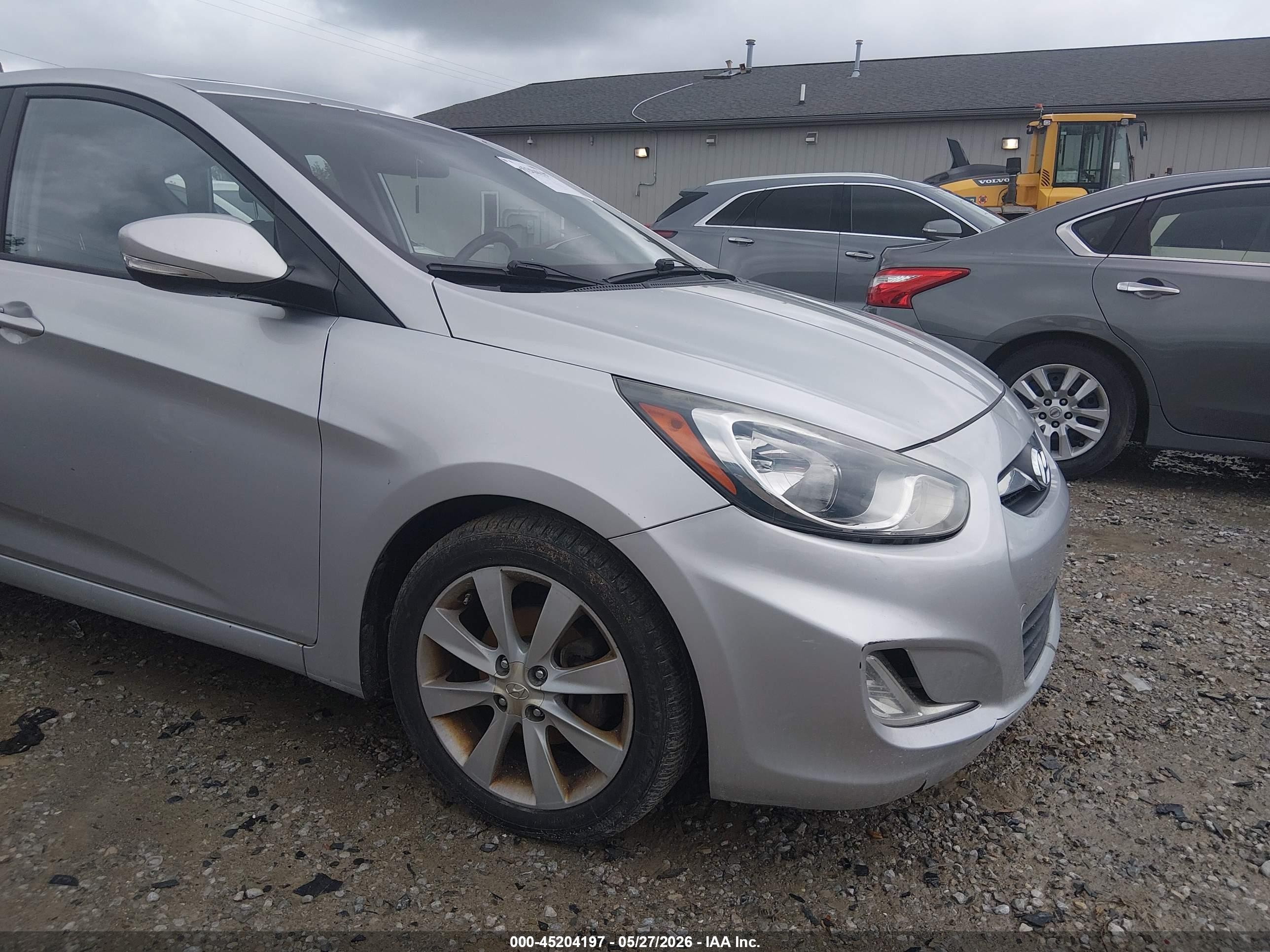 2013 Hyundai Accent Se Silver vin: KMHCU5AE9DU071815