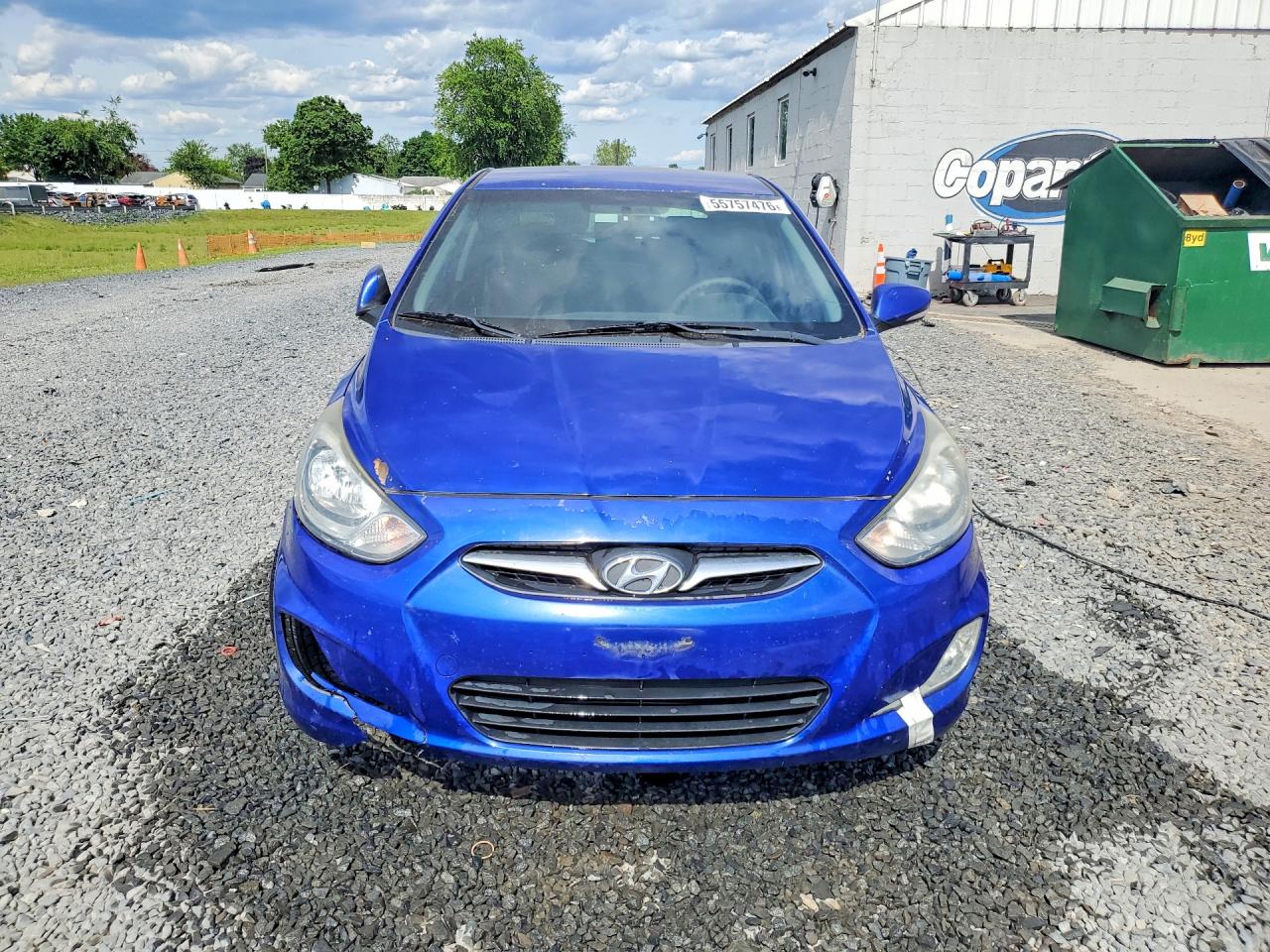 2013 Hyundai Accent Se Blue vin: KMHCU5AE9DU074701