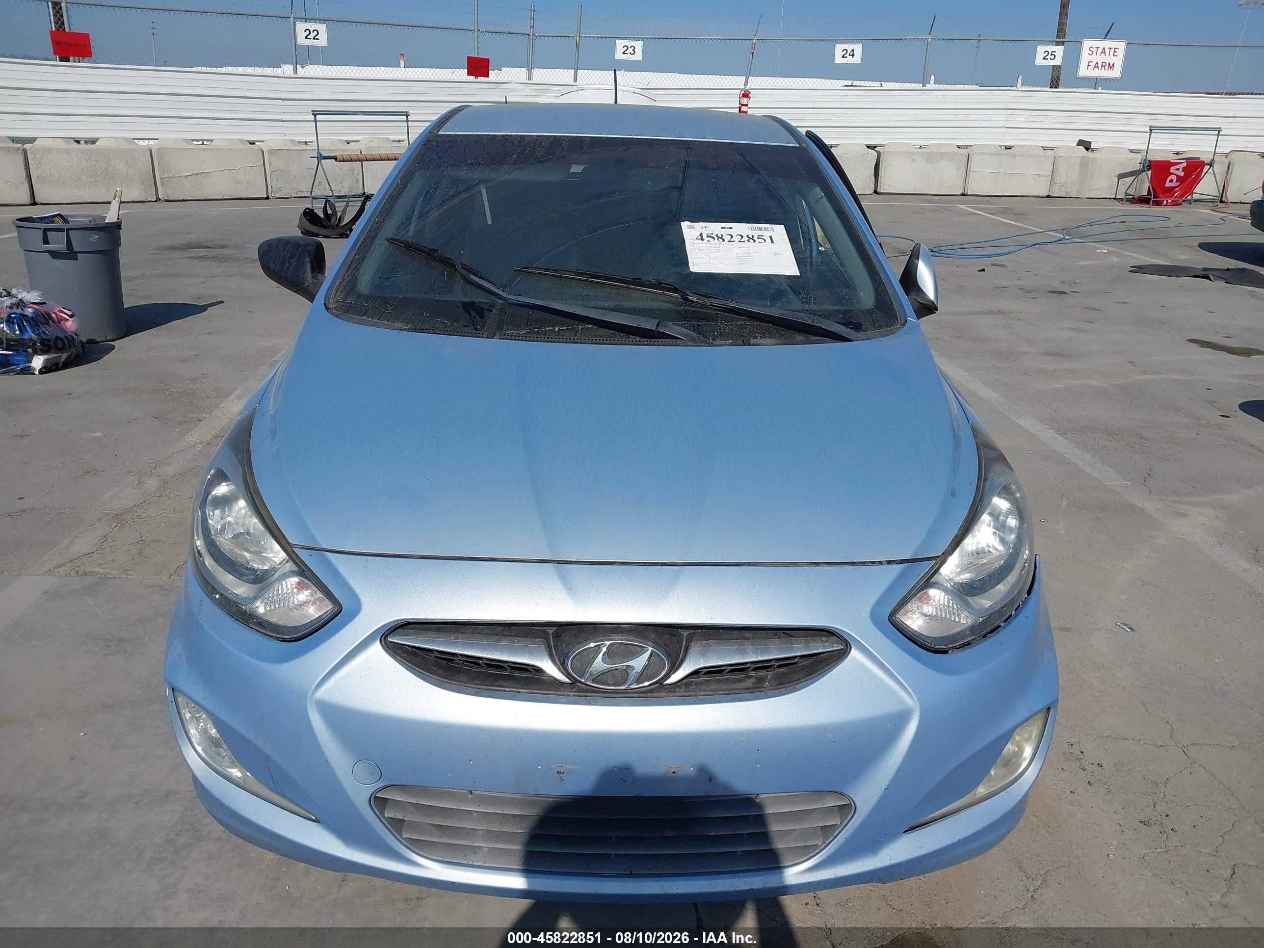 2013 Hyundai Accent Se Light Blue vin: KMHCU5AE9DU098495