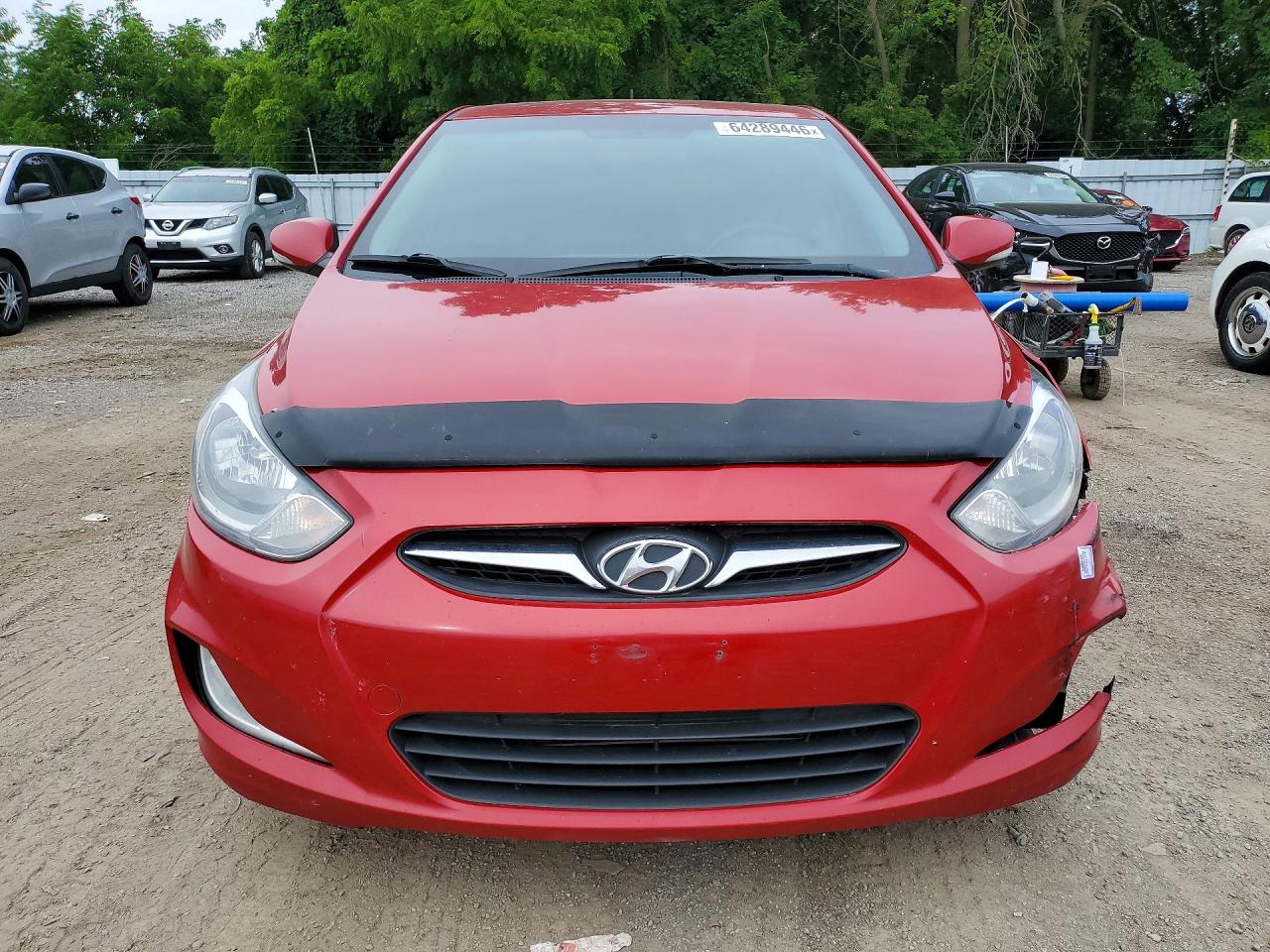 2013 Hyundai Accent Se Red vin: KMHCU5AE9DU105235