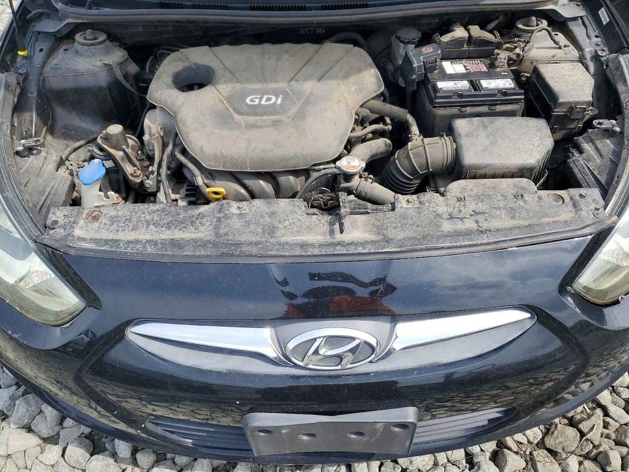2013 Hyundai Accent Black vin: KMHCU5AE9DU119846