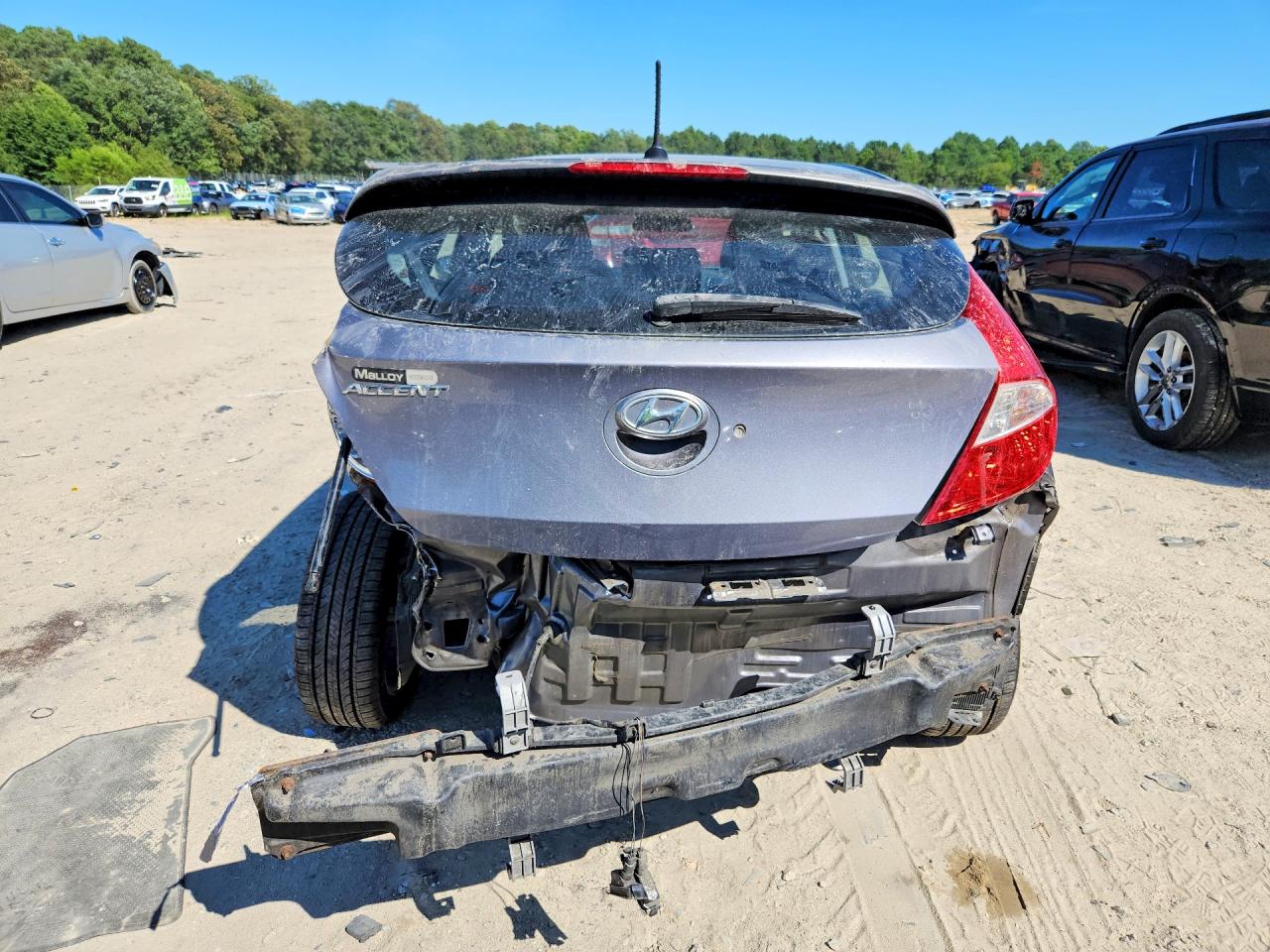 2013 Hyundai Accent Se Серый vin: KMHCU5AE9DU132578
