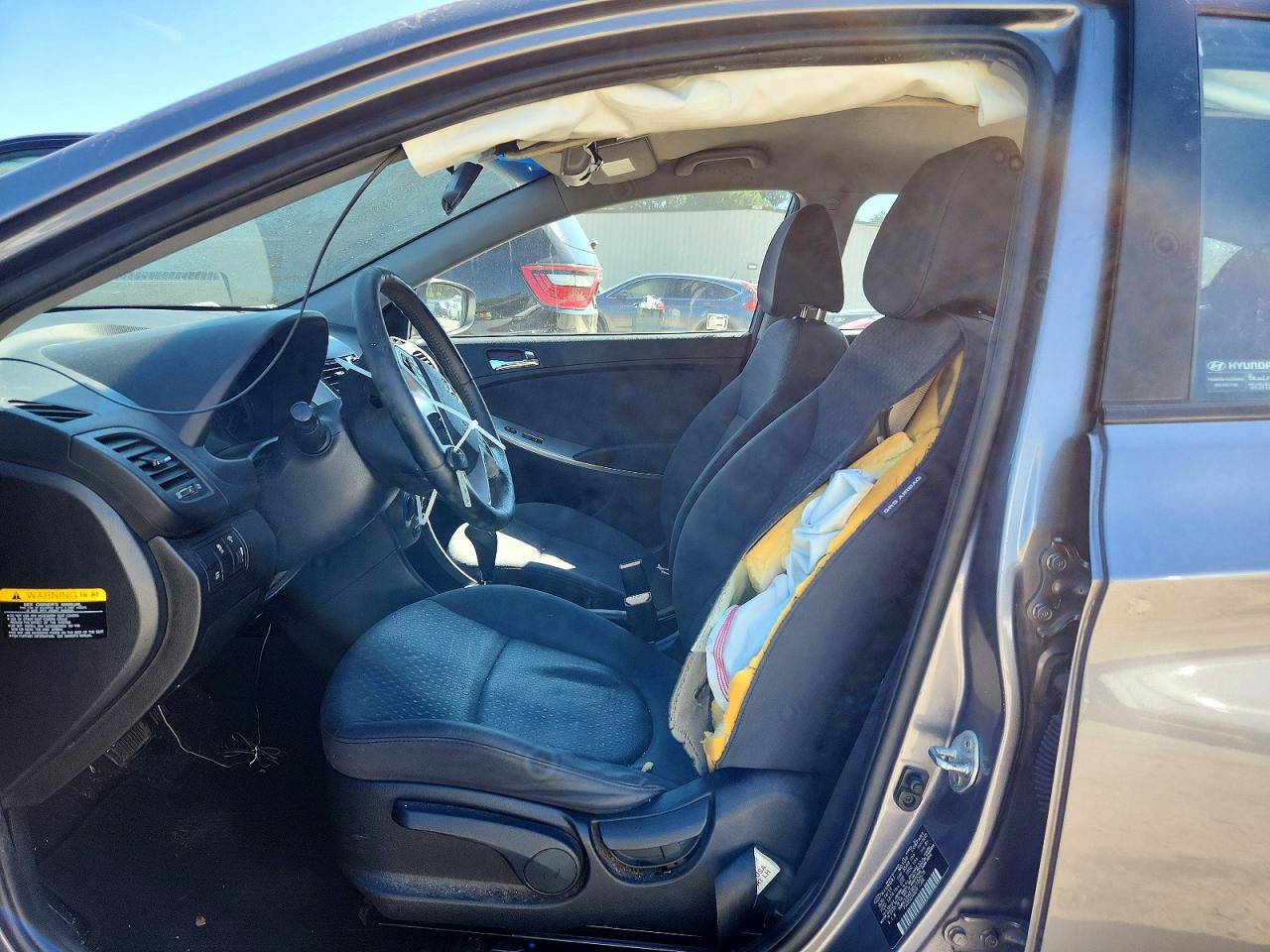 2013 Hyundai Accent Se Серый vin: KMHCU5AE9DU132578