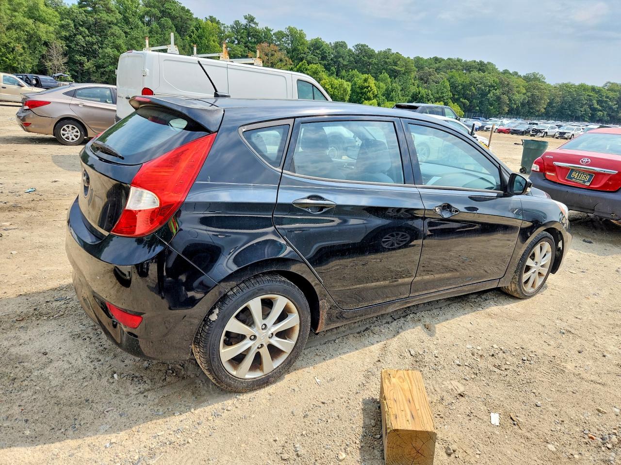 2013 Hyundai Accent Se Black vin: KMHCU5AE9DU133827