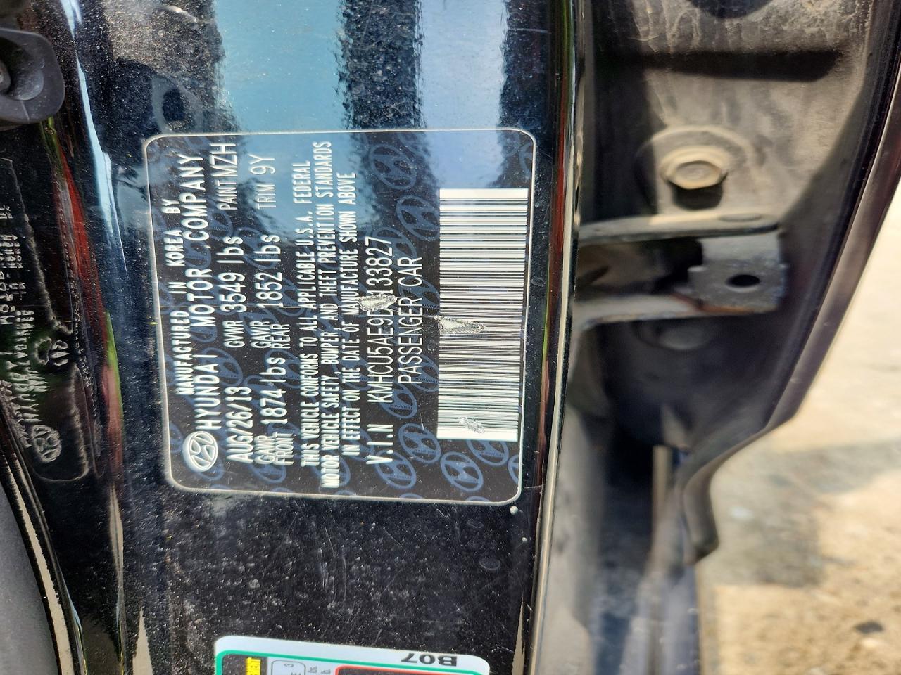 2013 Hyundai Accent Se Black vin: KMHCU5AE9DU133827