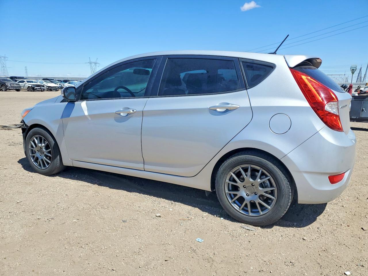 2014 Hyundai Accent Se Silver vin: KMHCU5AE9EU158082