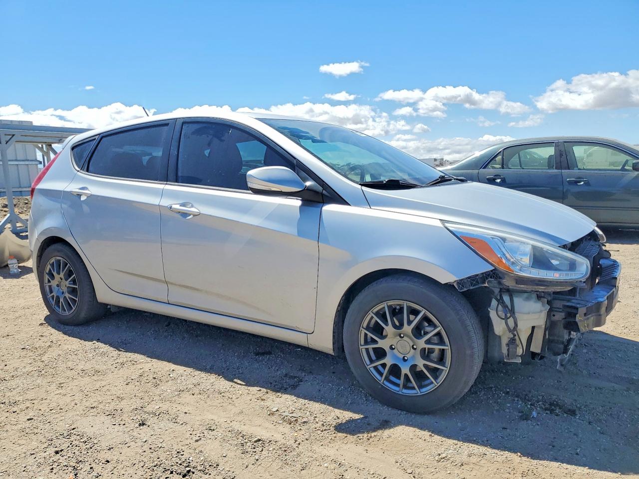 2014 Hyundai Accent Se Silver vin: KMHCU5AE9EU158082