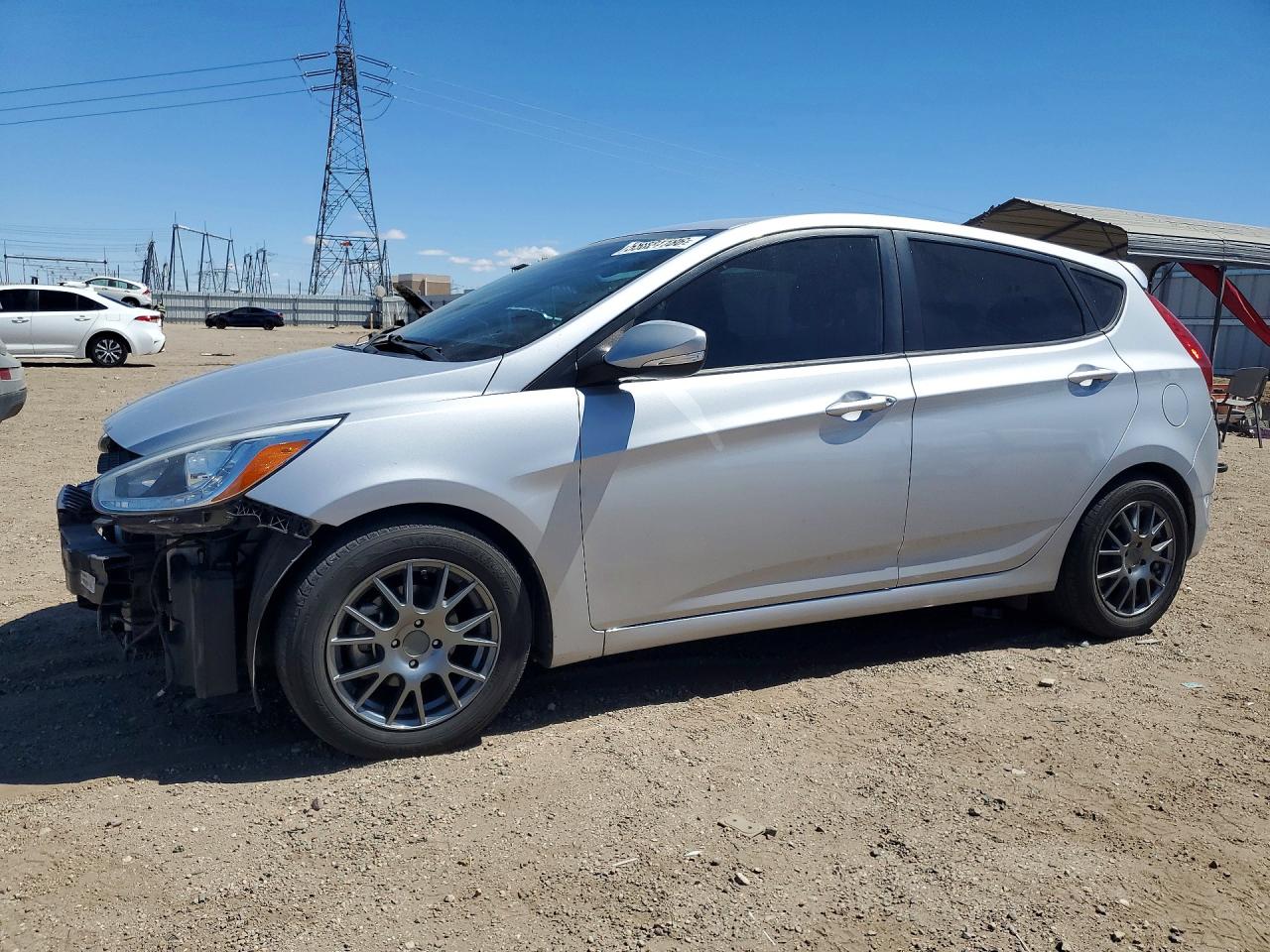 2014 Hyundai Accent Se Silver vin: KMHCU5AE9EU158082
