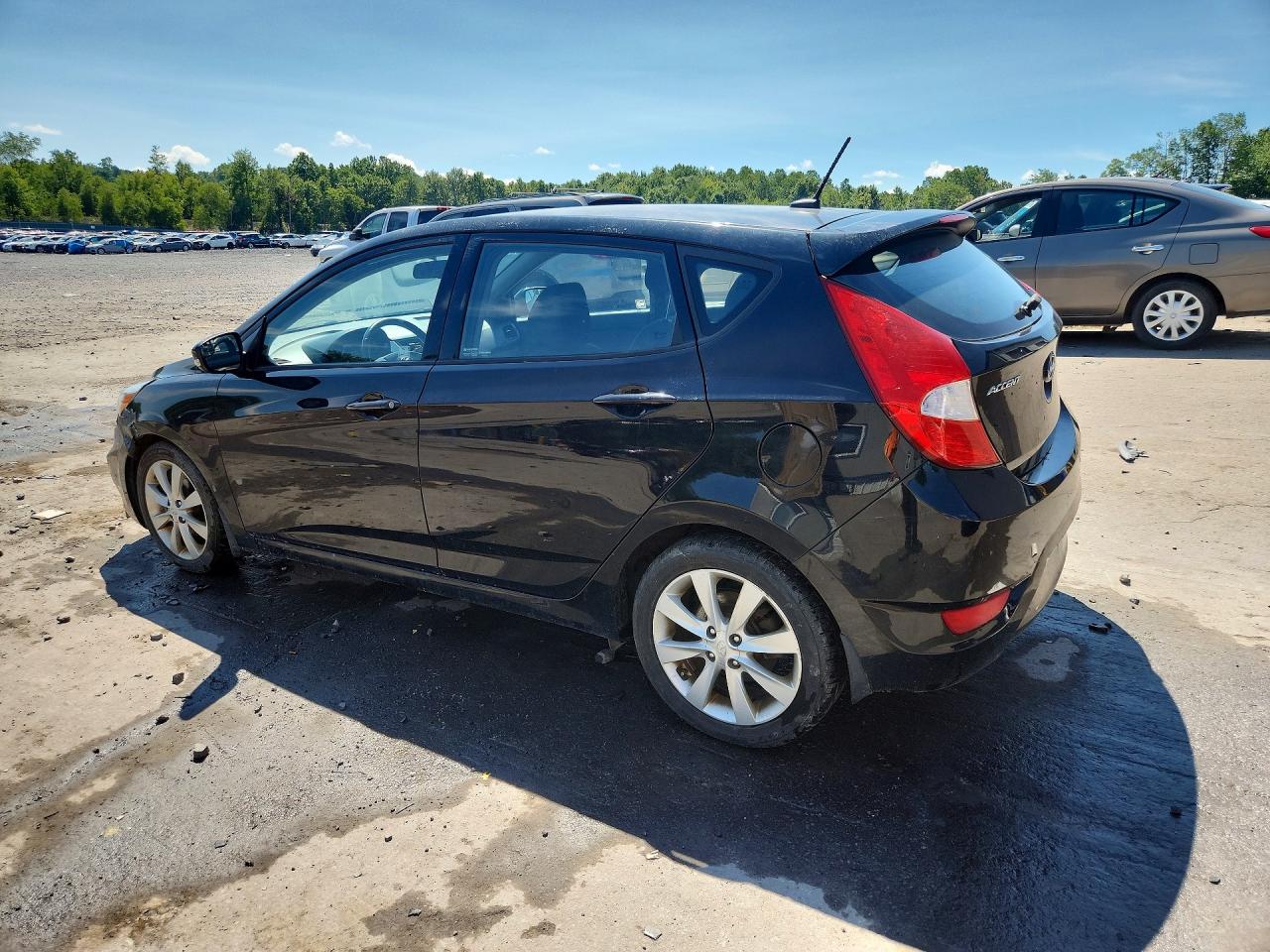 2014 Hyundai Accent Se Black vin: KMHCU5AE9EU175044