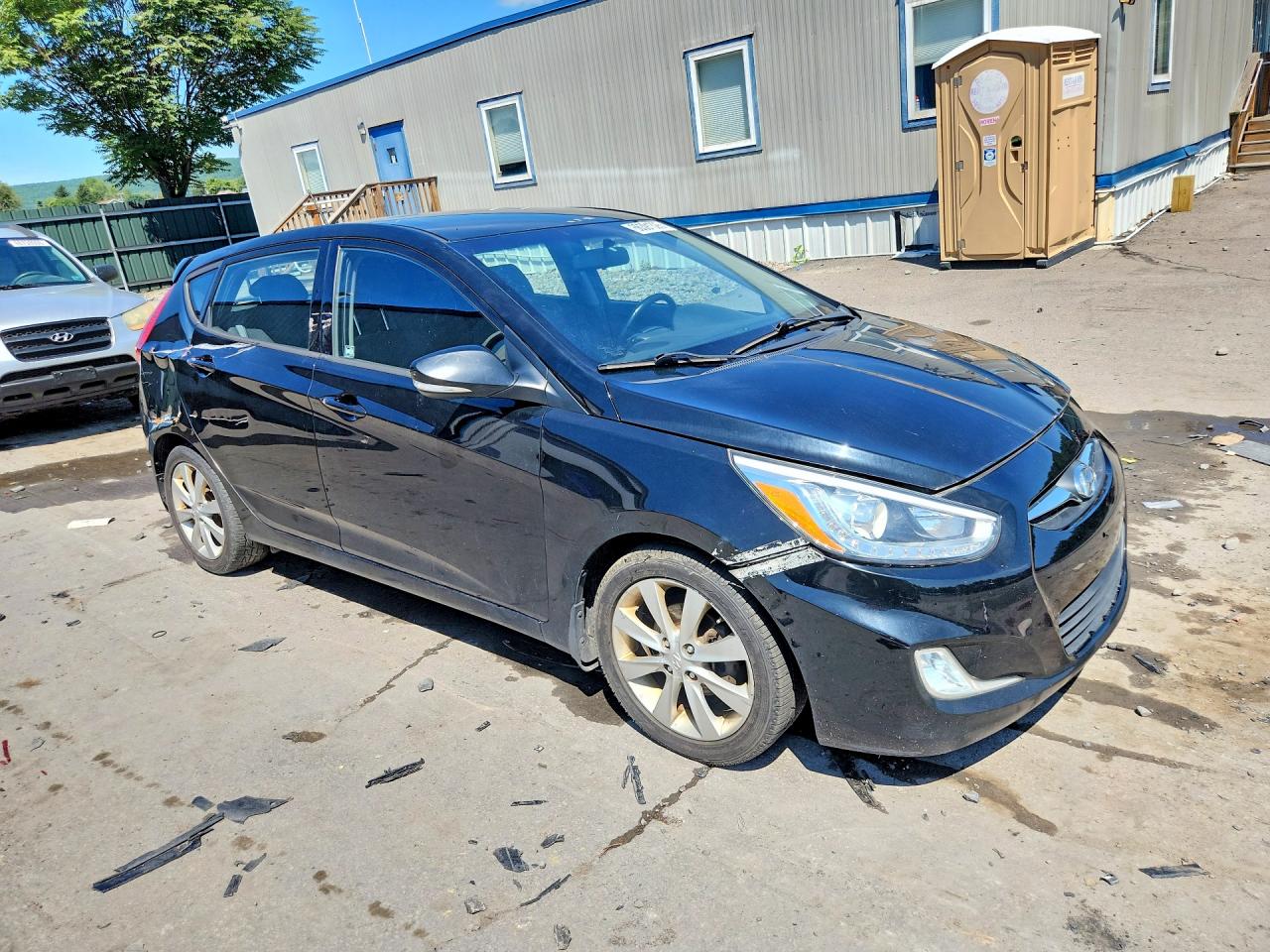 2014 Hyundai Accent Se Black vin: KMHCU5AE9EU175044