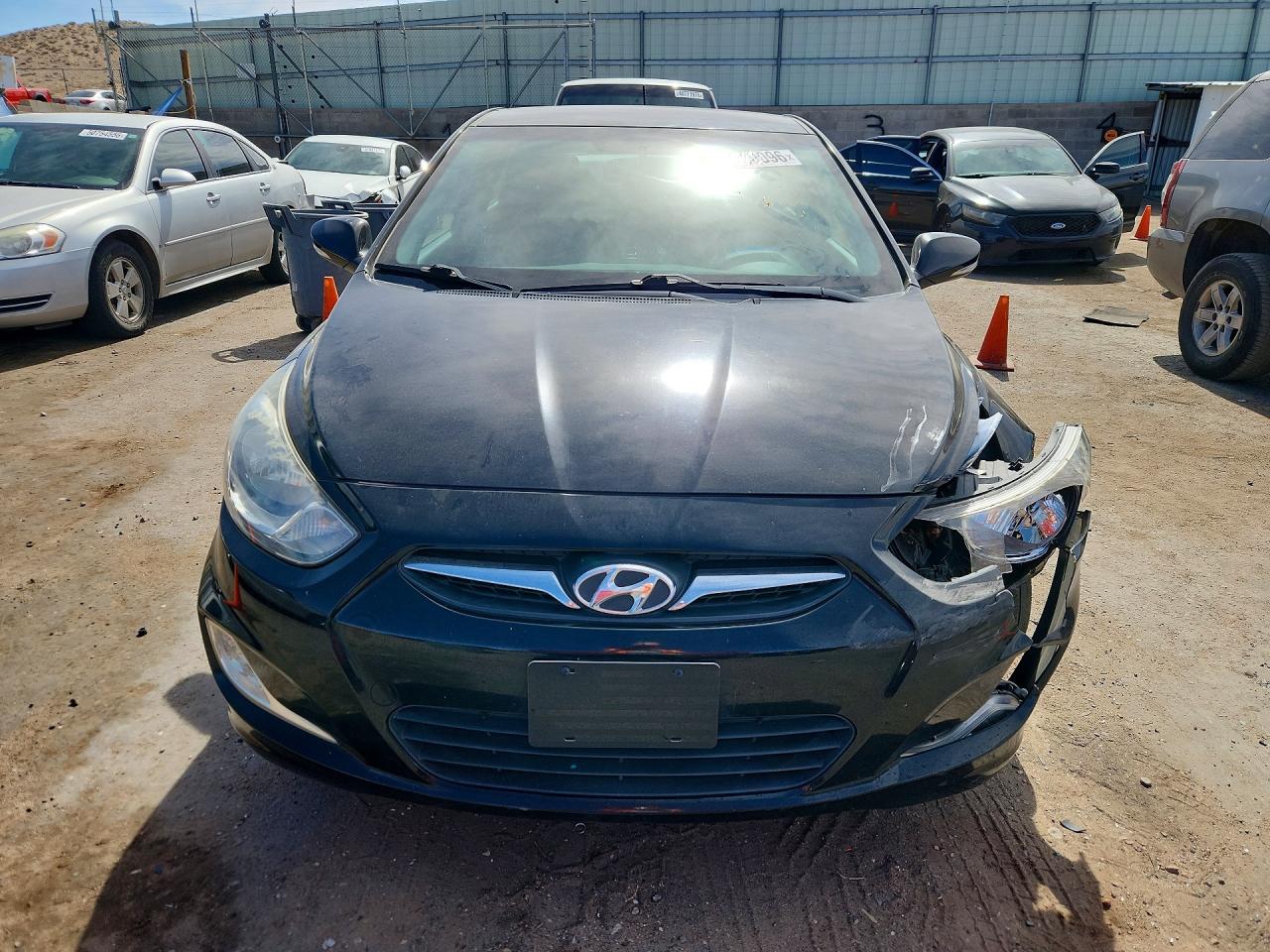 2013 Hyundai Accent Gls Black vin: KMHCU5AEXDU061424