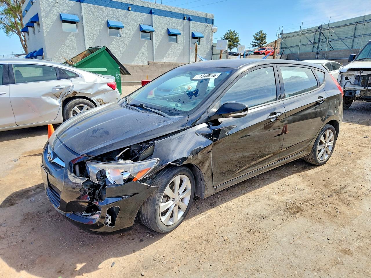 2013 Hyundai Accent Gls Black vin: KMHCU5AEXDU061424