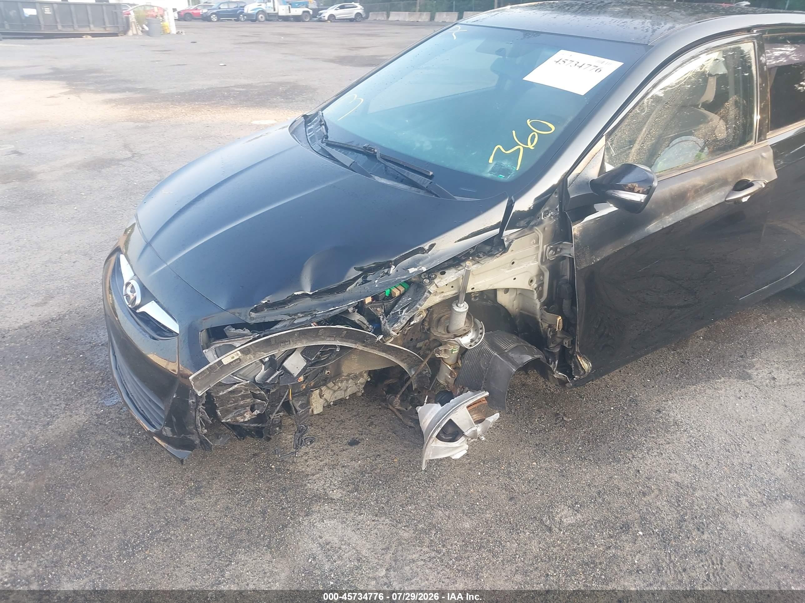 2013 Hyundai Accent Se Черный vin: KMHCU5AEXDU065330