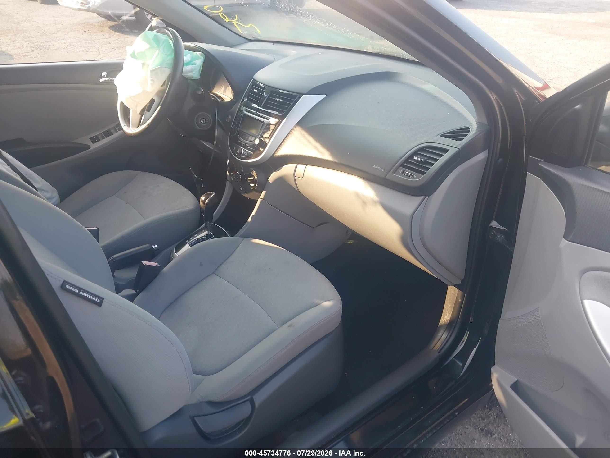2013 Hyundai Accent Se Черный vin: KMHCU5AEXDU065330