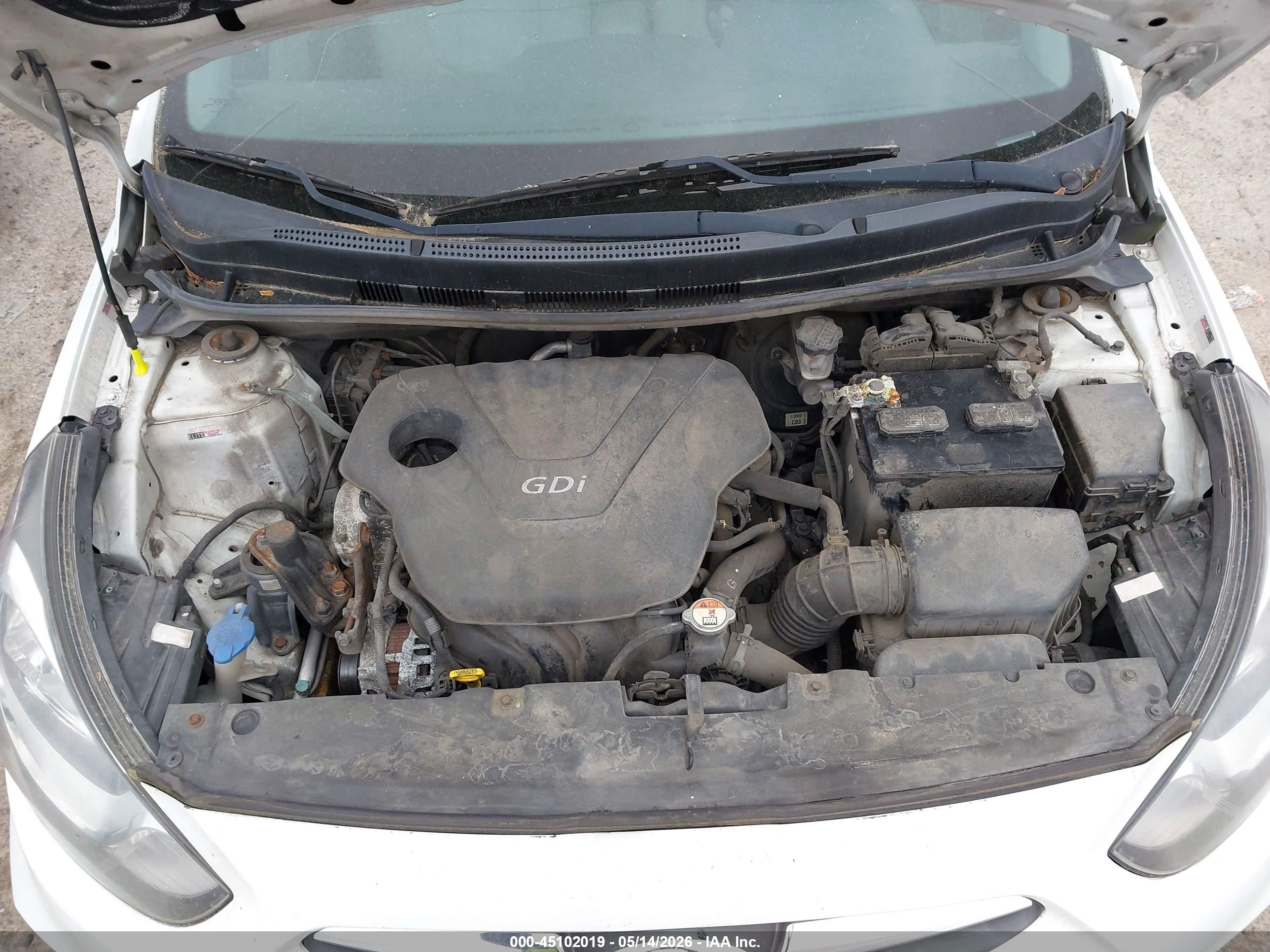 2013 Hyundai Accent Se Белый vin: KMHCU5AEXDU073184