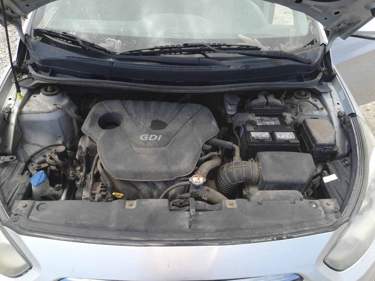 2013 Hyundai Accent Gls Silver vin: KMHCU5AEXDU076683
