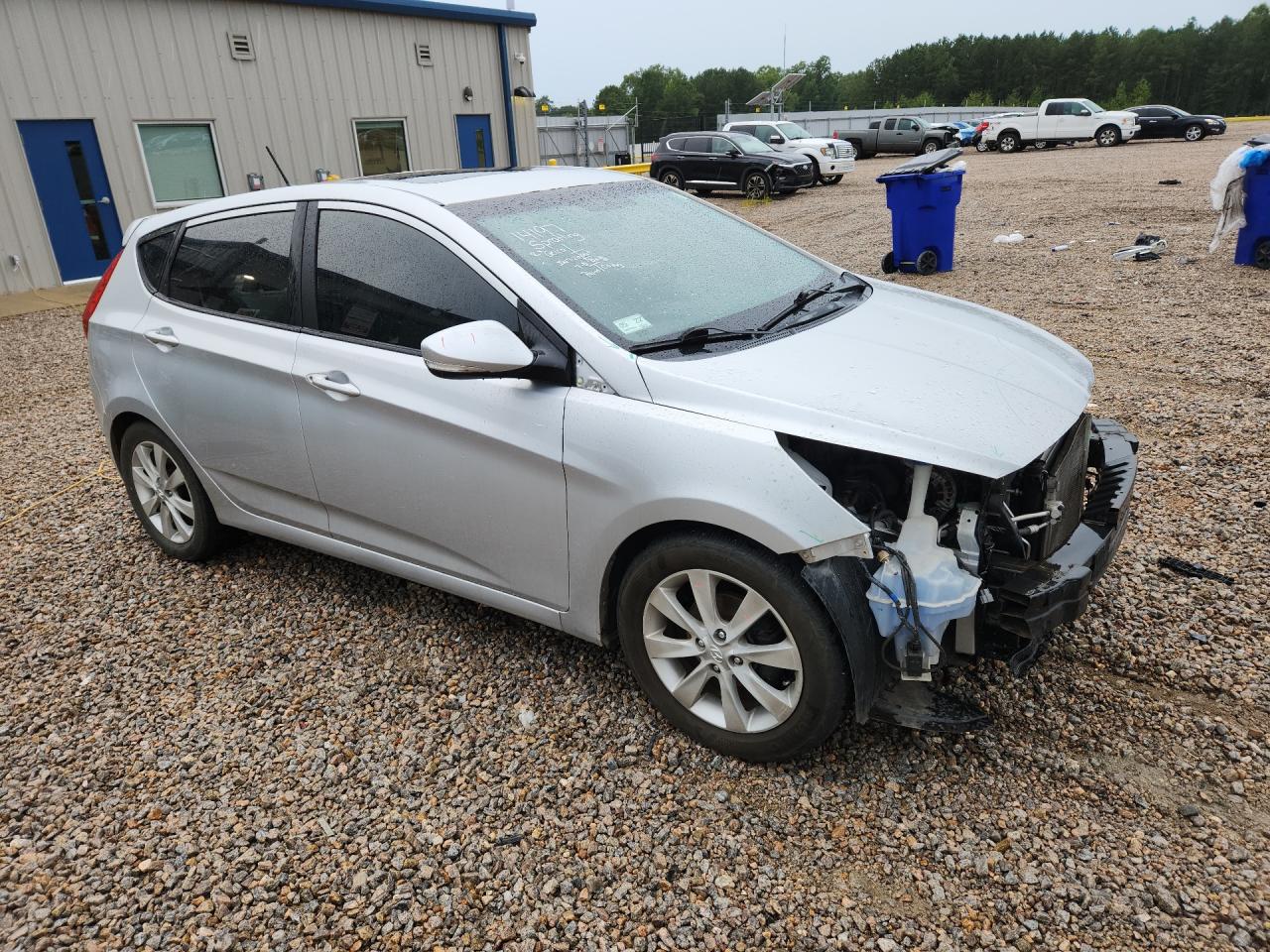 2013 Hyundai Accent Se Silver vin: KMHCU5AEXDU102392