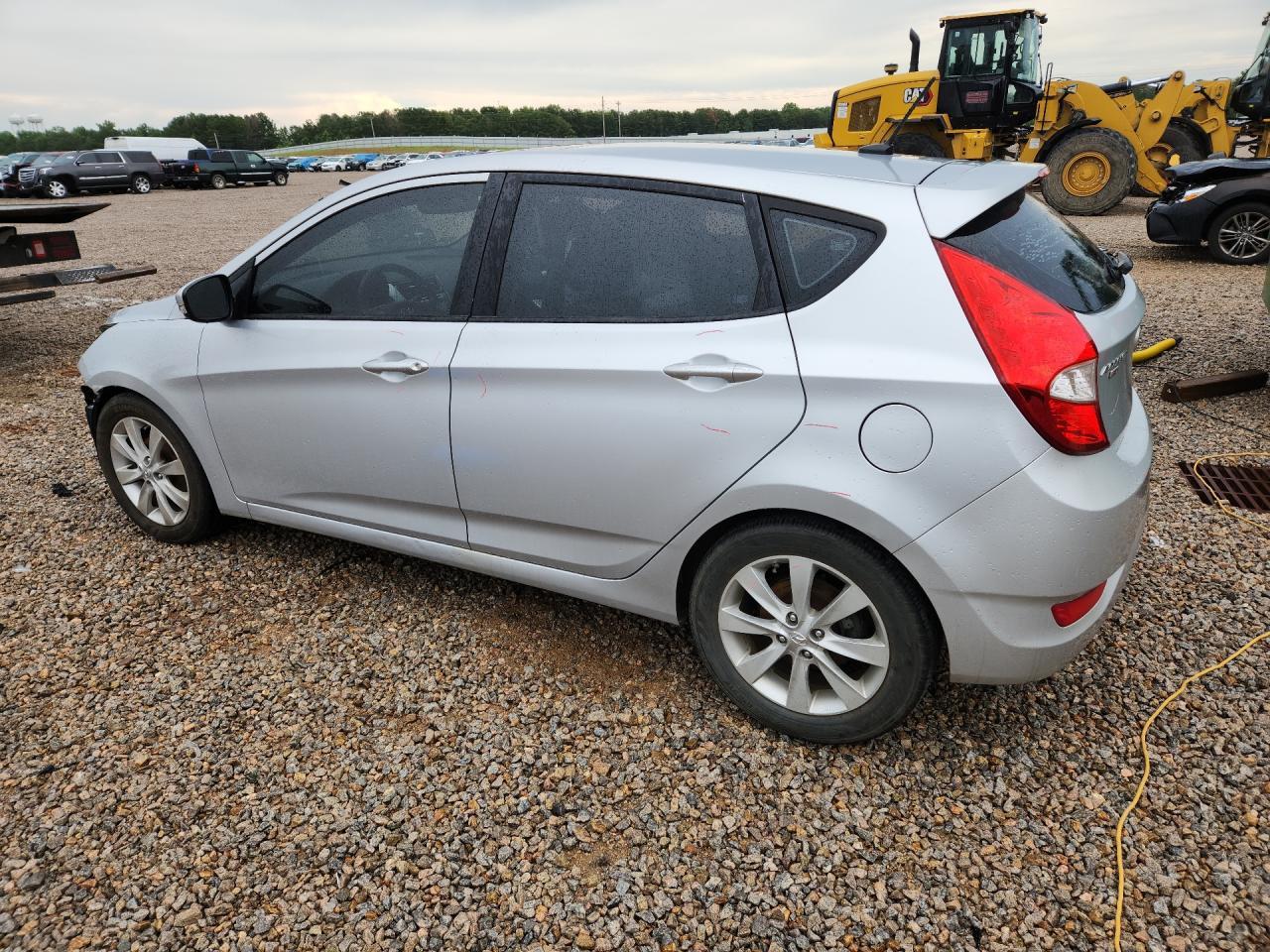 2013 Hyundai Accent Se Silver vin: KMHCU5AEXDU102392