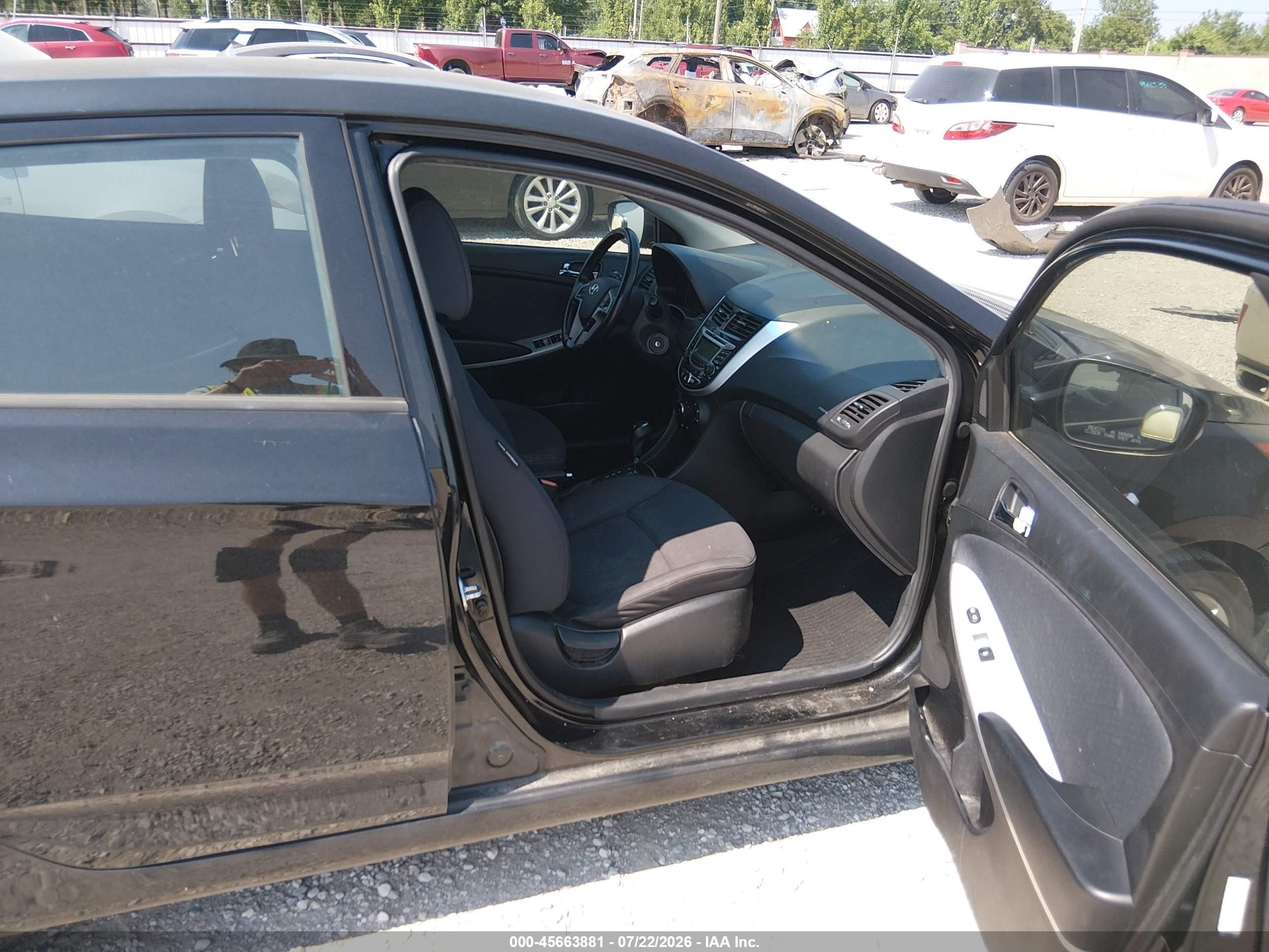 2013 Hyundai Accent Se Black vin: KMHCU5AEXDU116745