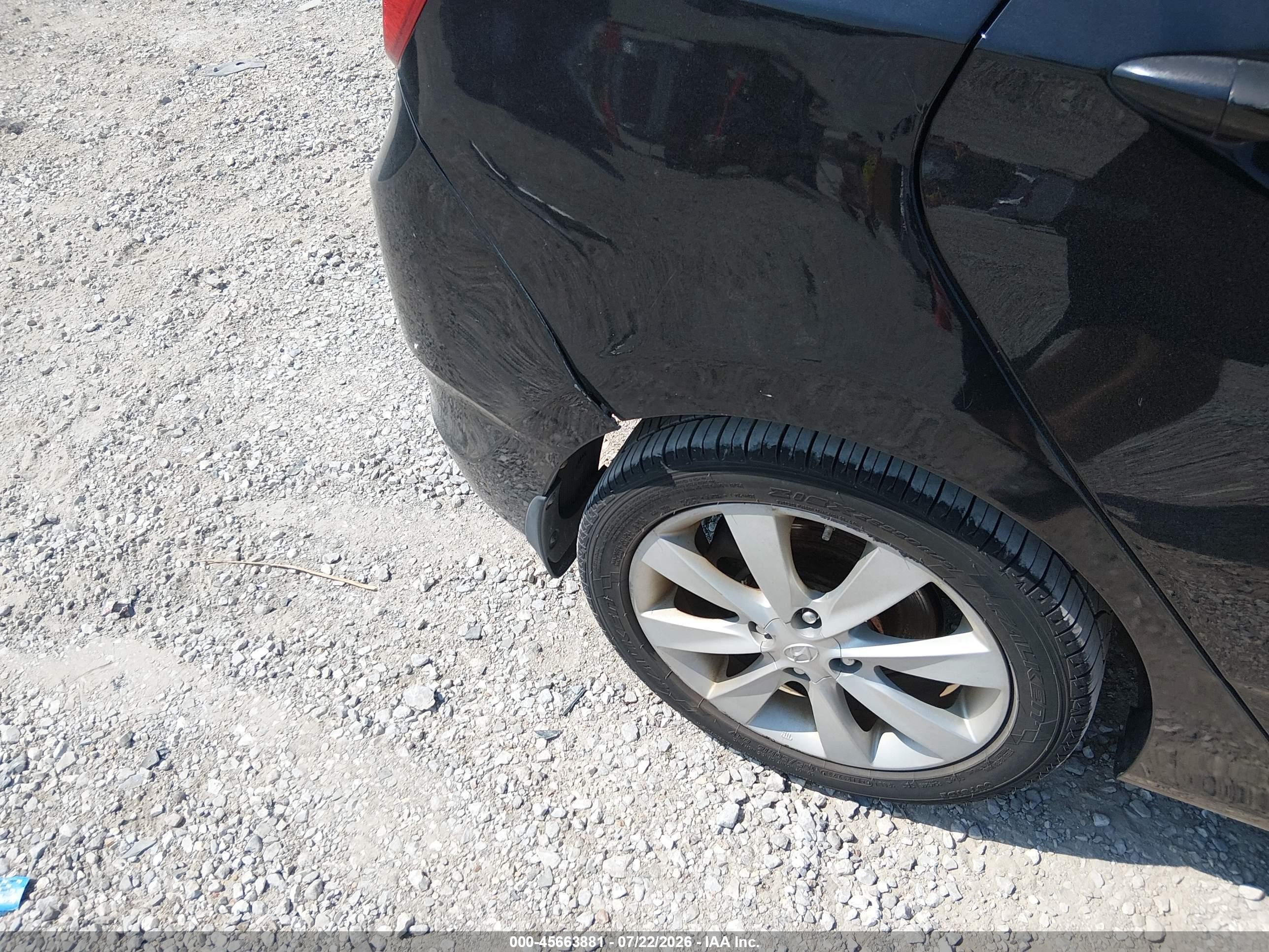 2013 Hyundai Accent Se Black vin: KMHCU5AEXDU116745
