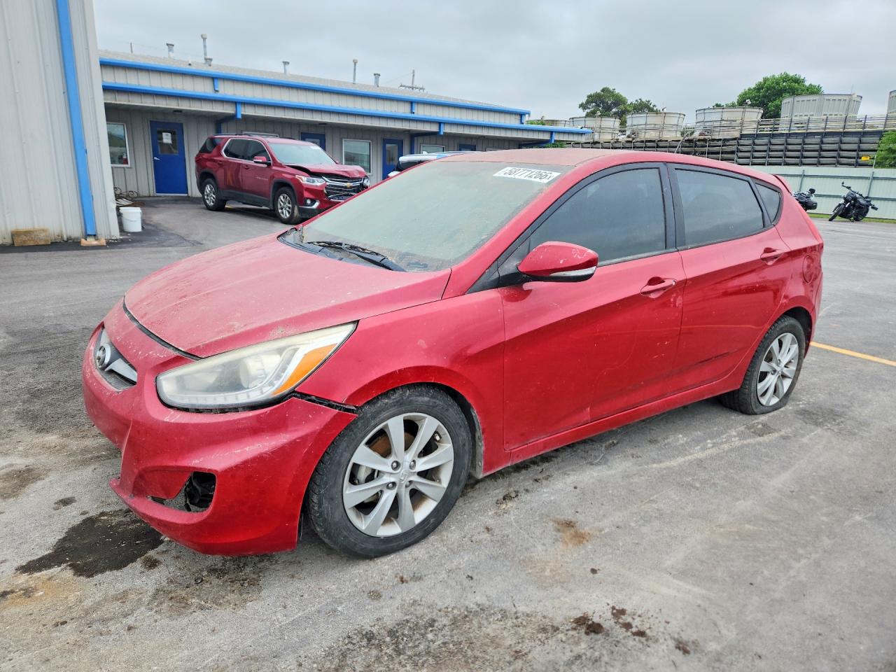 2014 Hyundai Accent Se Red vin: KMHCU5AEXEU175814