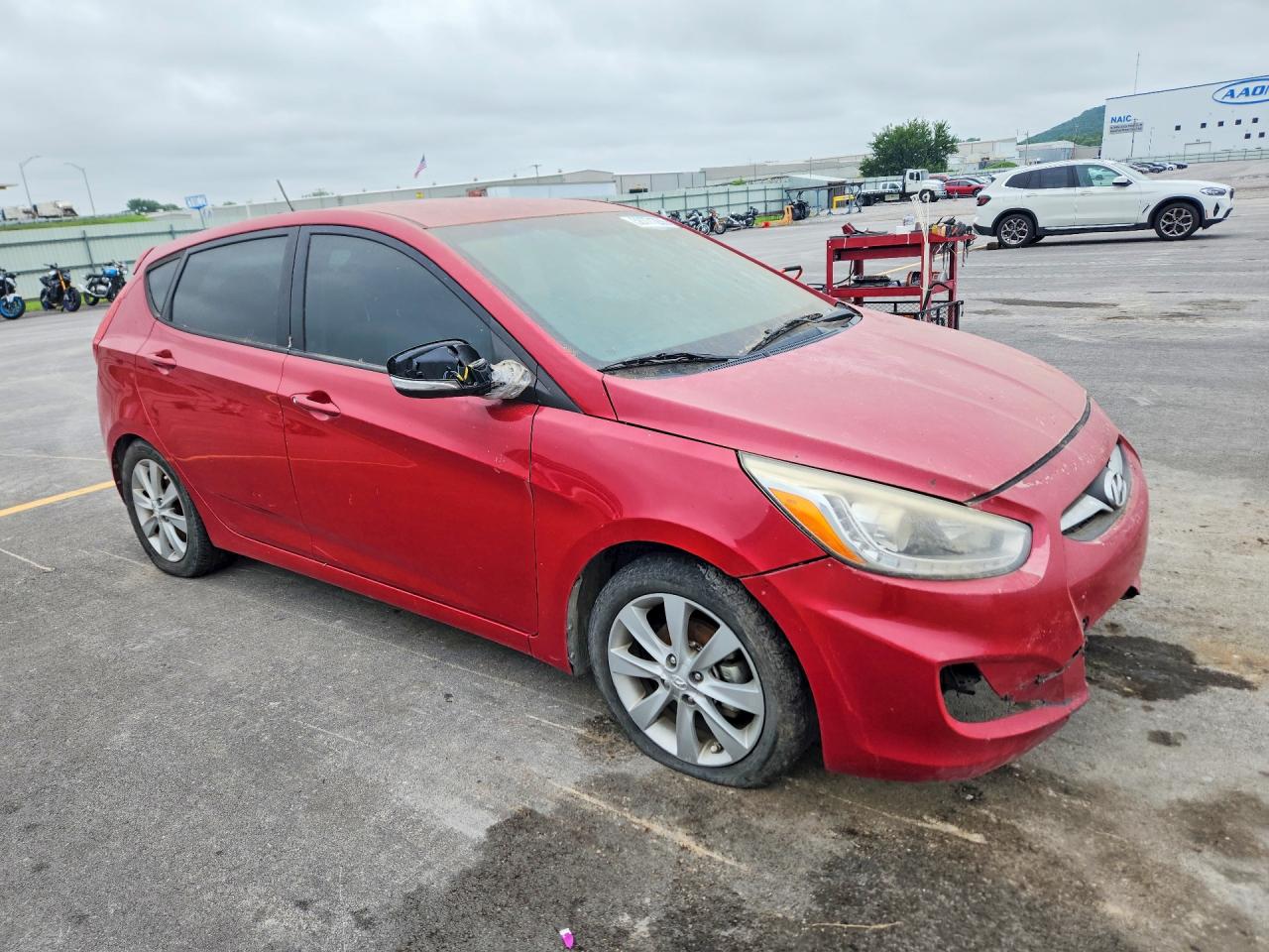 2014 Hyundai Accent Se Red vin: KMHCU5AEXEU175814