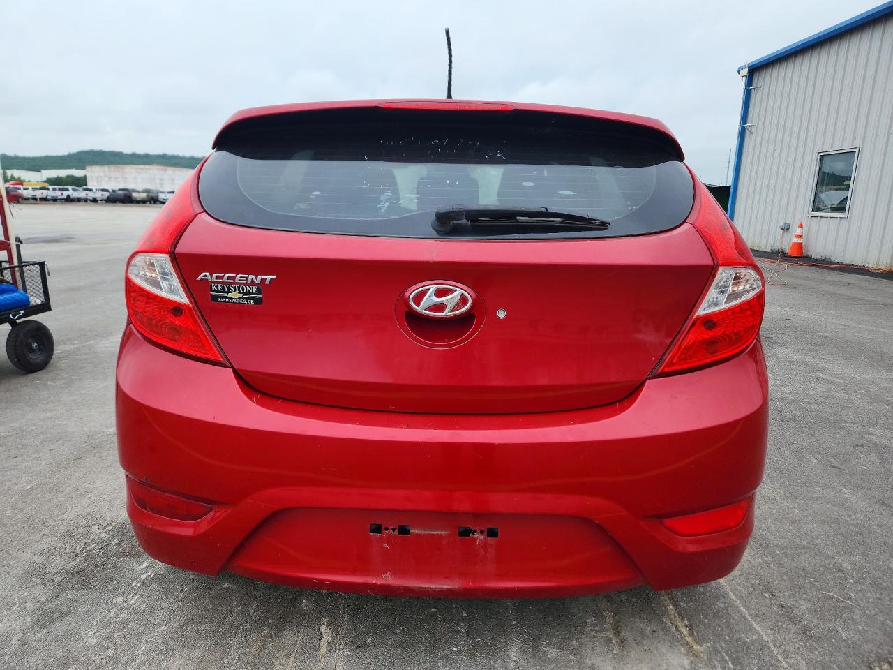 2014 Hyundai Accent Se Red vin: KMHCU5AEXEU175814