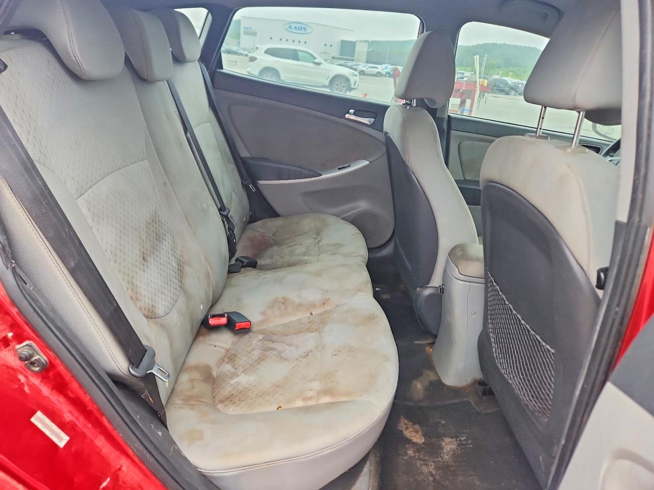 2014 Hyundai Accent Se Red vin: KMHCU5AEXEU175814