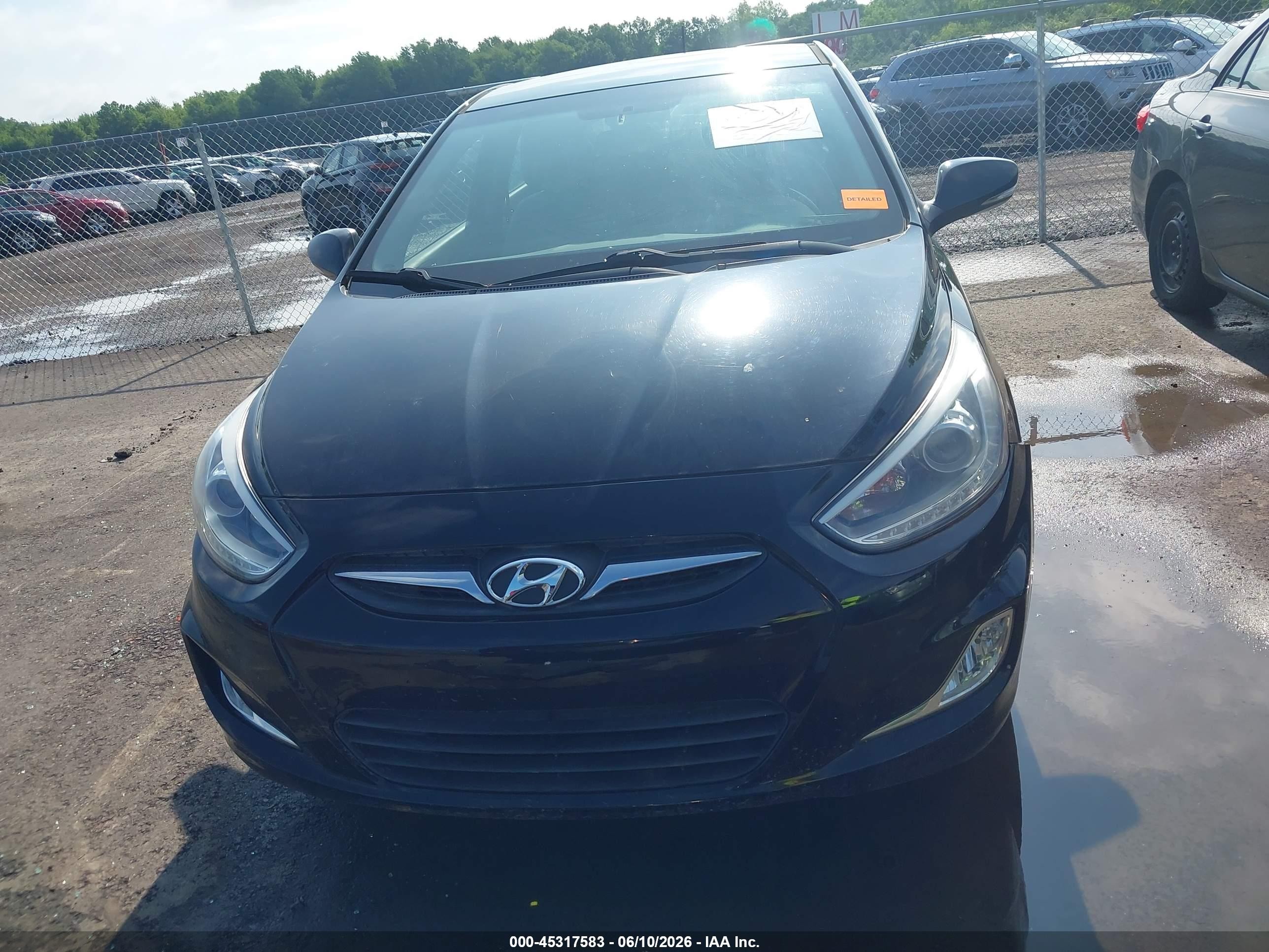 2014 Hyundai Accent Se Black vin: KMHCU5AEXEU177711