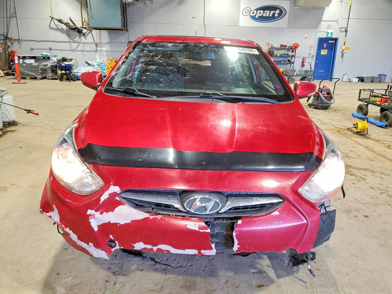 2014 Hyundai Accent Gls 5dr Красный vin: KMHCU5AEXEU186585