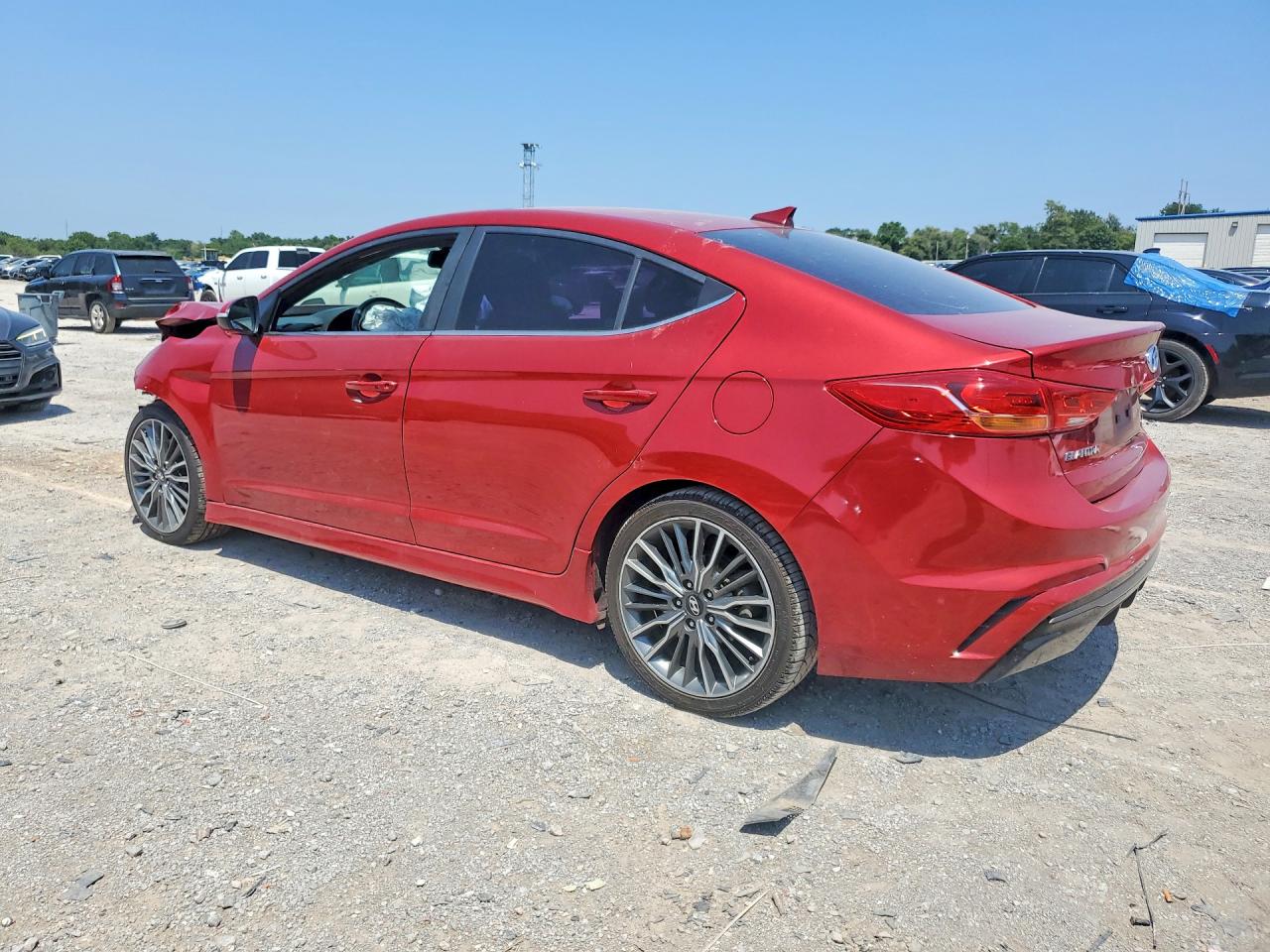 2018 Hyundai Elantra Sport Red vin: KMHD04LB3JU499078