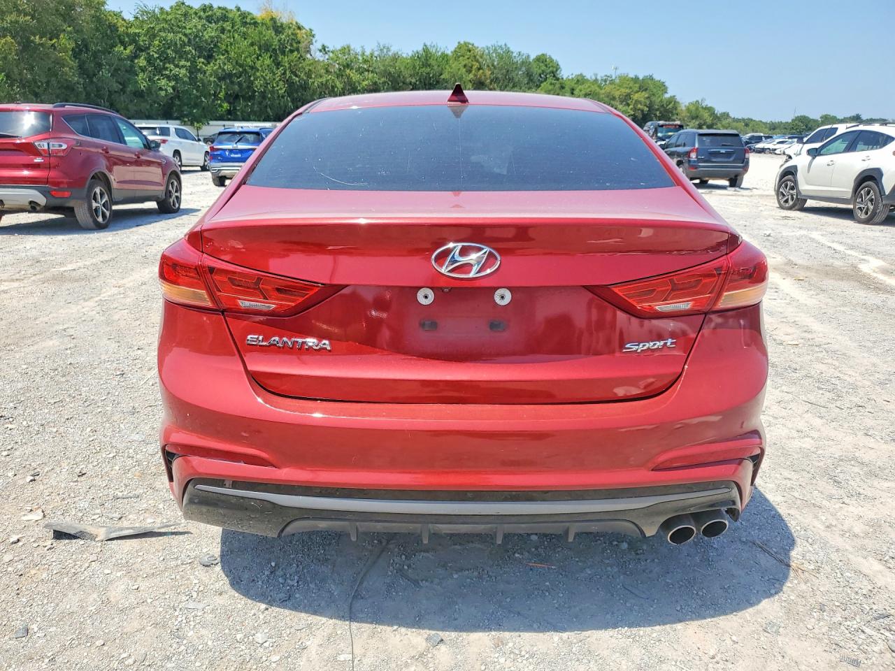 2018 Hyundai Elantra Sport Red vin: KMHD04LB3JU499078