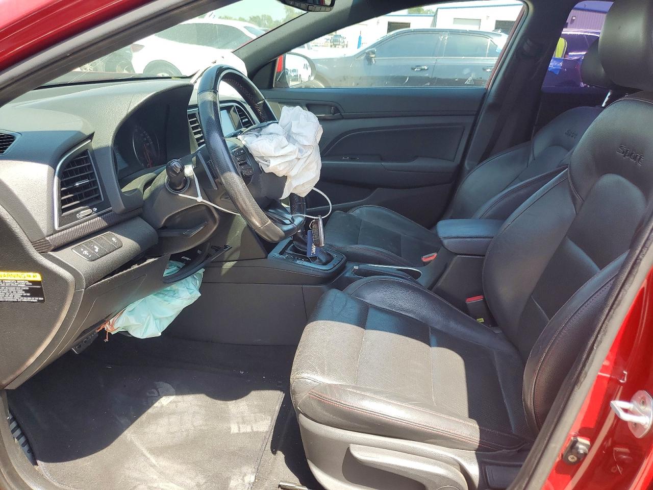 2018 Hyundai Elantra Sport Red vin: KMHD04LB3JU499078