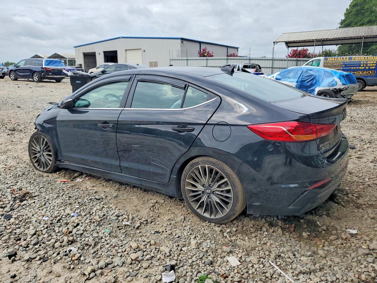 2018 Hyundai Elantra Sport Black vin: KMHD04LB7JU679714