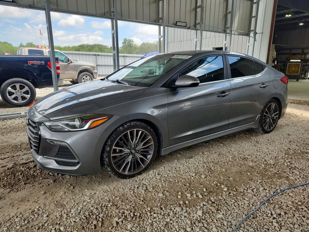 2017 Hyundai Elantra Sport Gray vin: KMHD04LBXHU353948