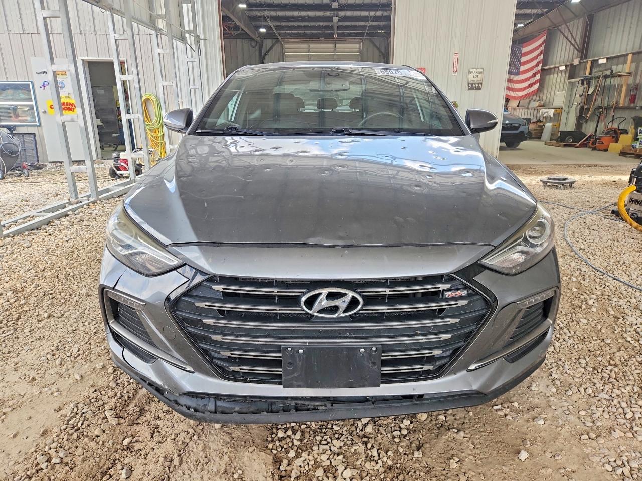 2017 Hyundai Elantra Sport Gray vin: KMHD04LBXHU353948