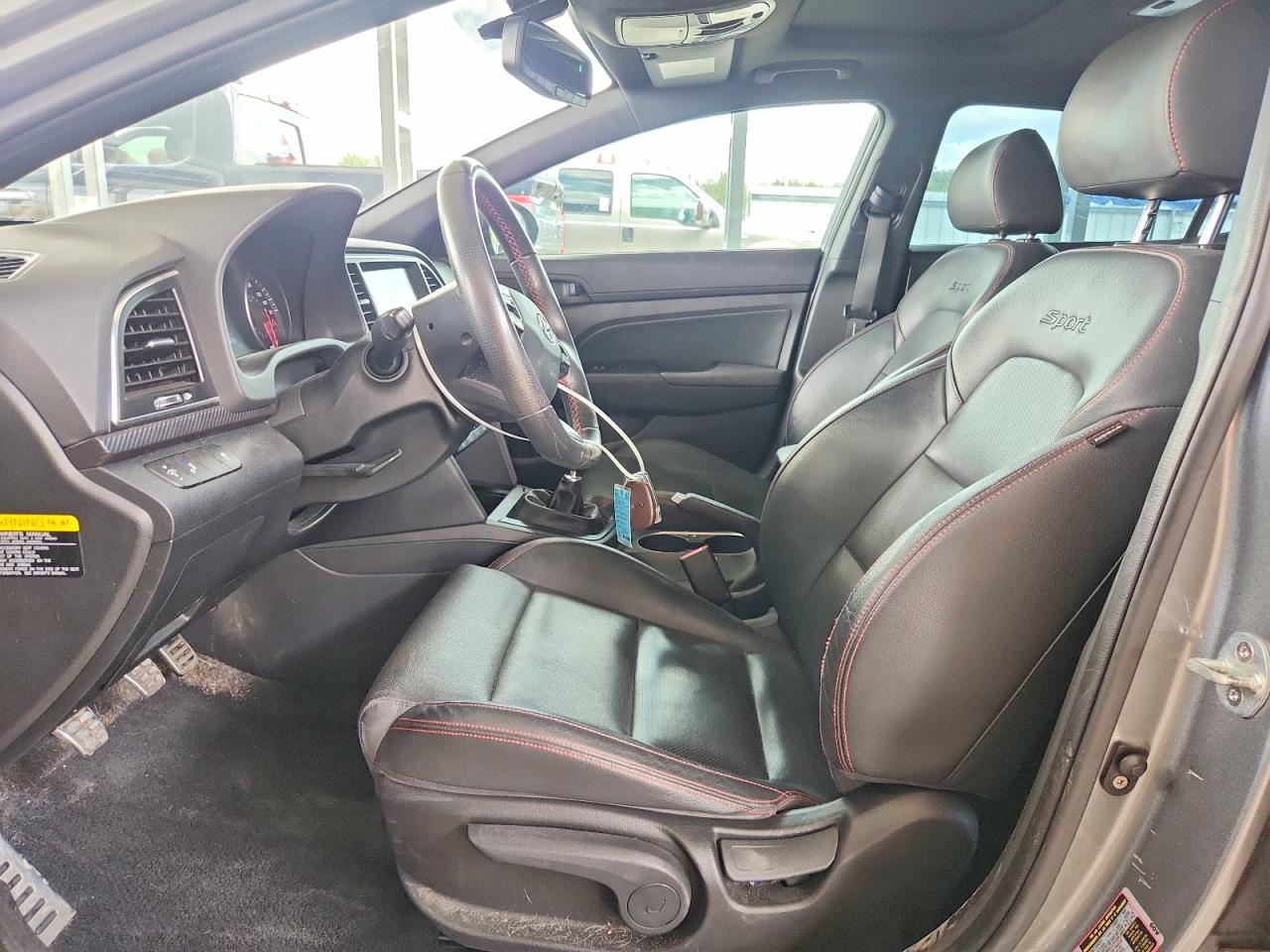 2017 Hyundai Elantra Sport Gray vin: KMHD04LBXHU353948