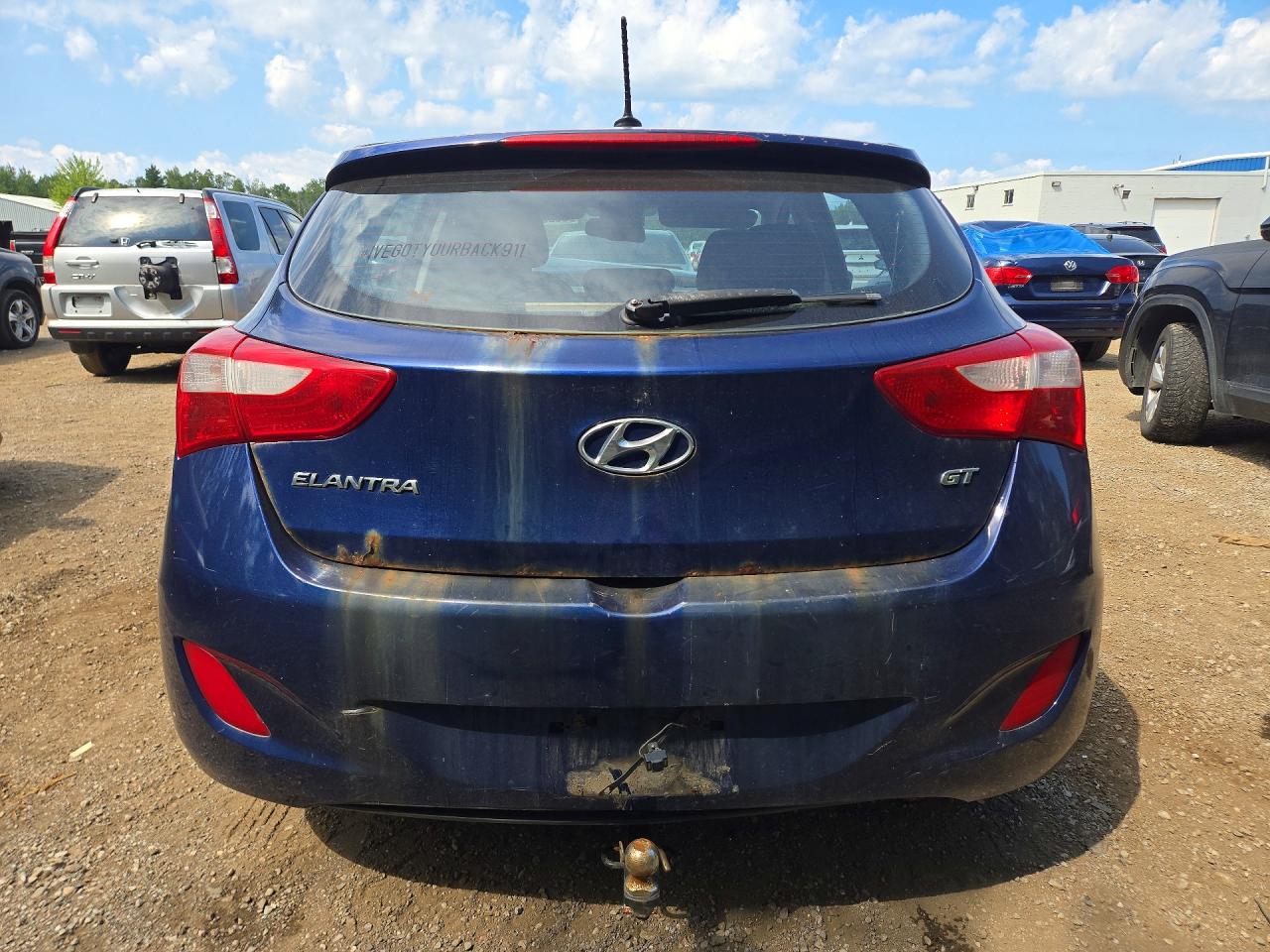 2013 Hyundai Elantra Gt Blue vin: KMHD25LE8DU102432