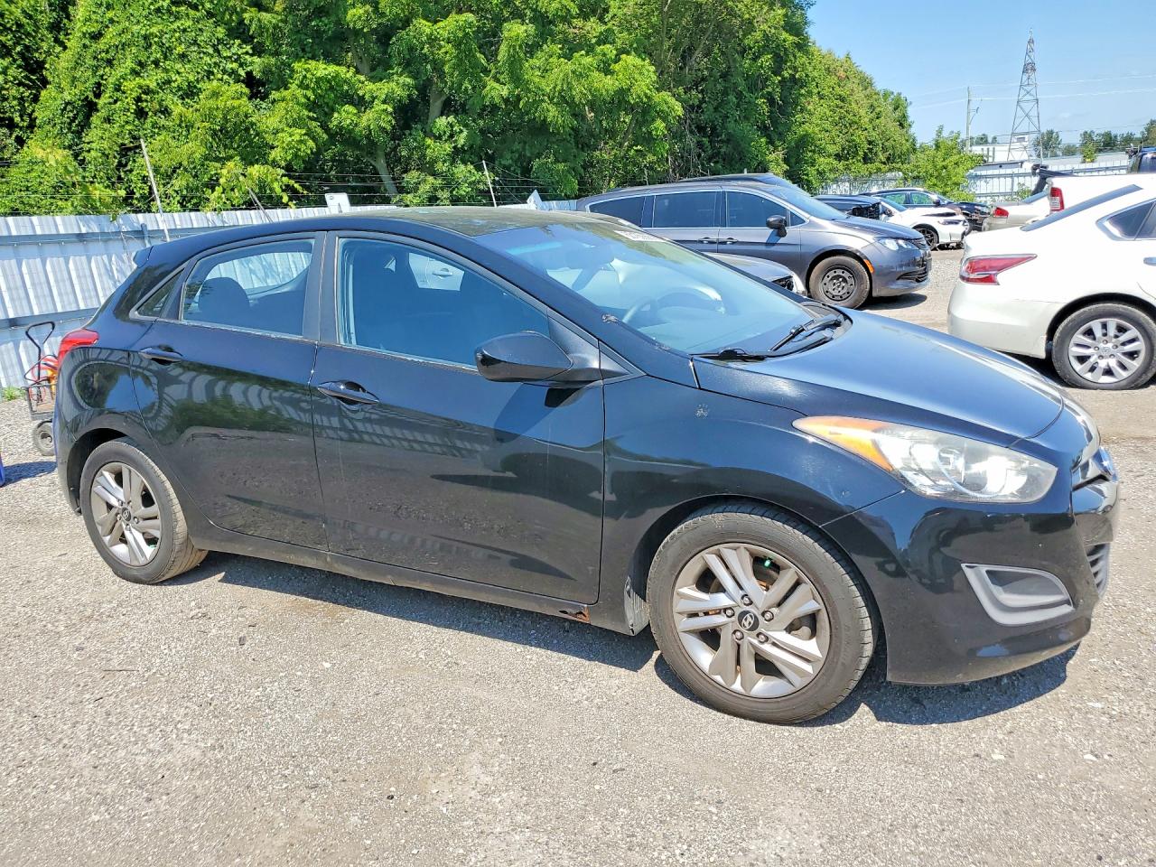 2014 Hyundai Elantra Gt Black vin: KMHD25LH1EU160877
