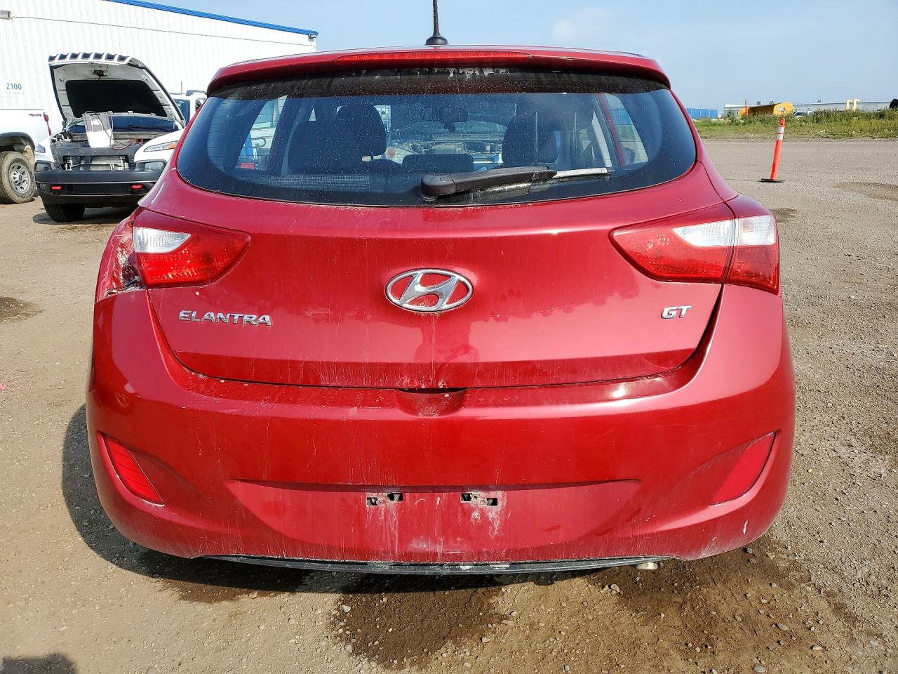 2014 Hyundai Elantra Gt Red vin: KMHD25LH4EU221896