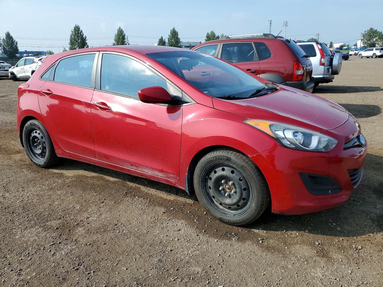 2014 Hyundai Elantra Gt Red vin: KMHD25LH4EU221896
