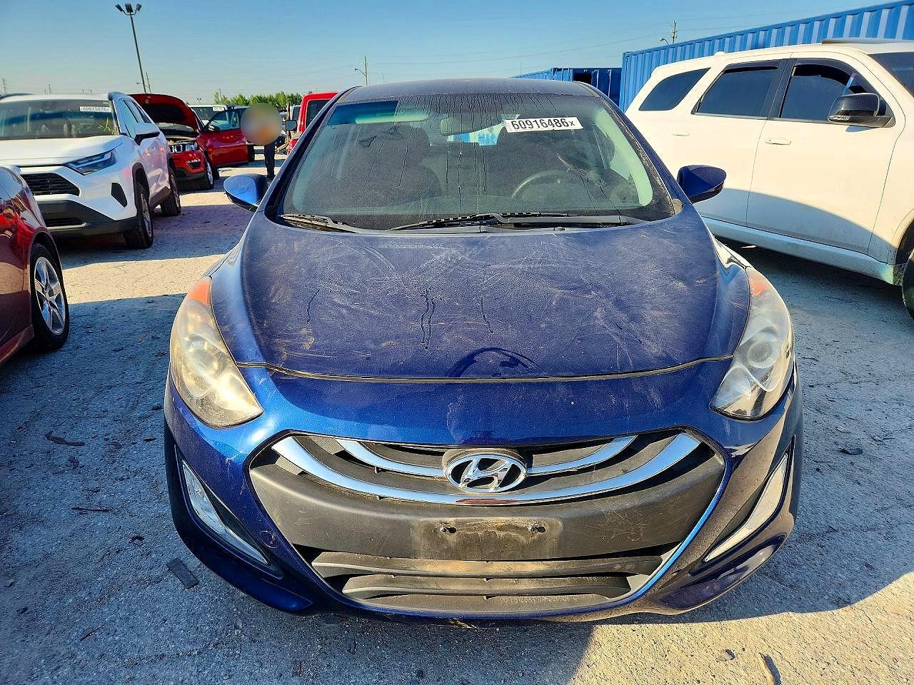 2013 Hyundai Elantra Gt Base Blue vin: KMHD35LE0DU025116