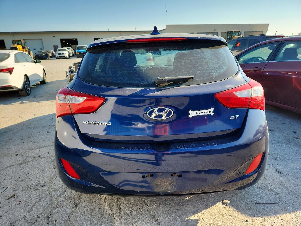 2013 Hyundai Elantra Gt Base Blue vin: KMHD35LE0DU025116