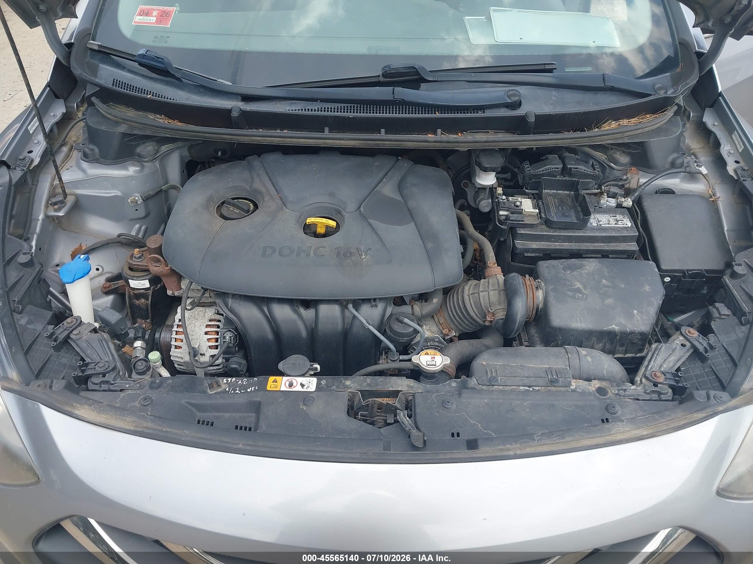 2013 Hyundai Elantra Gt   Silver vin: KMHD35LE0DU054762