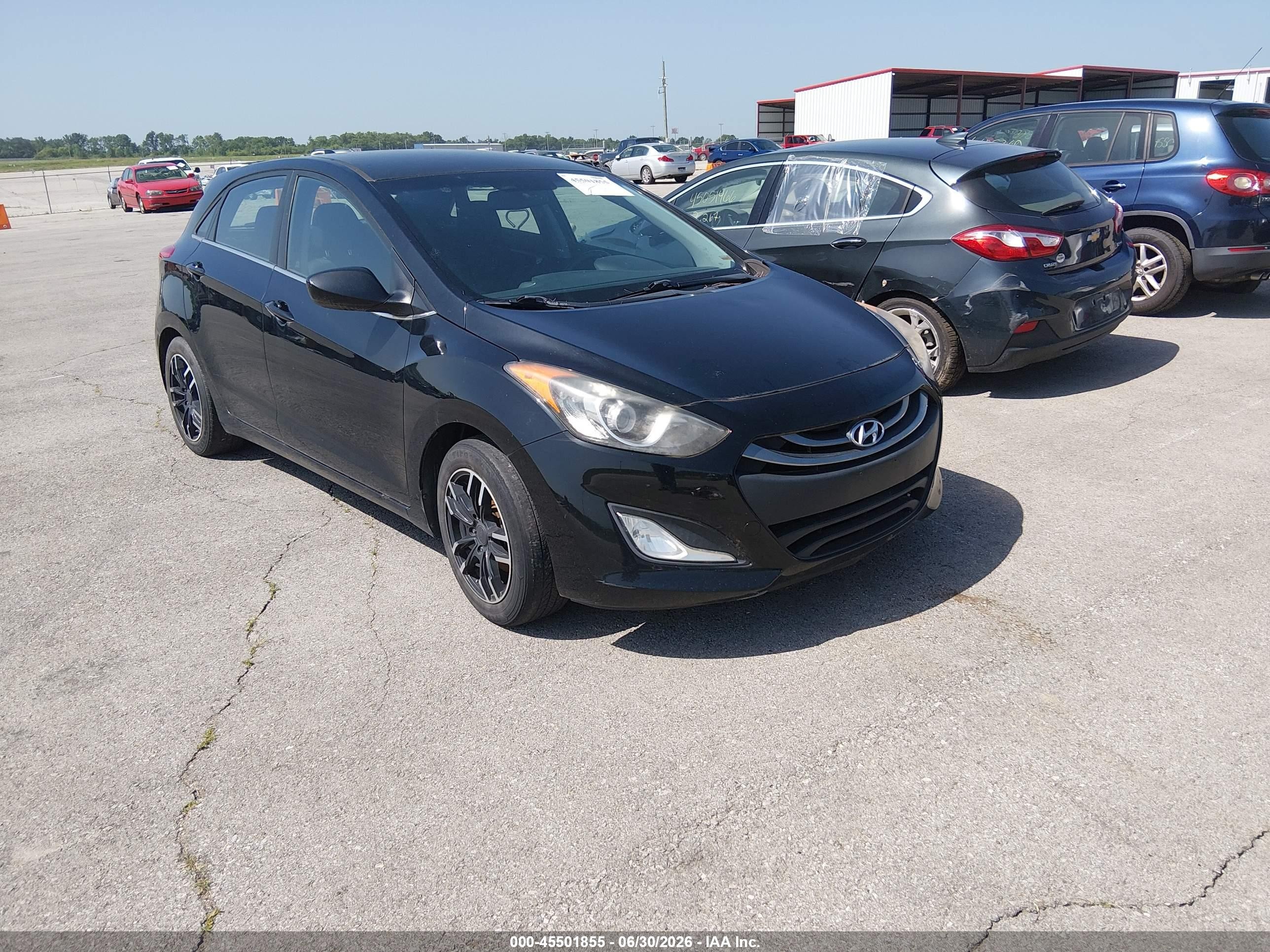 2013 Hyundai Elantra Gt   Black vin: KMHD35LE0DU089110