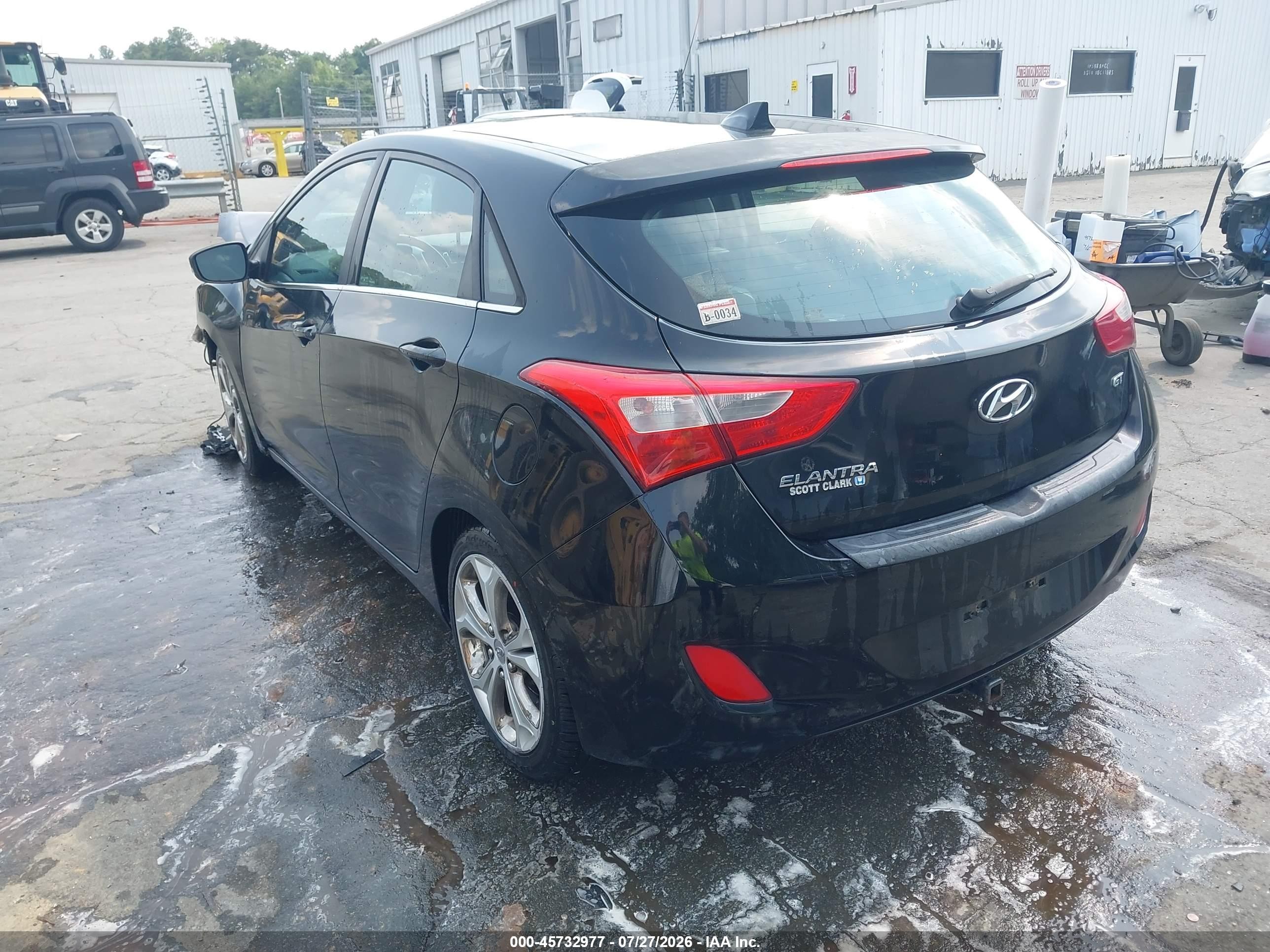 2013 Hyundai Elantra Gt   Black vin: KMHD35LE0DU089978