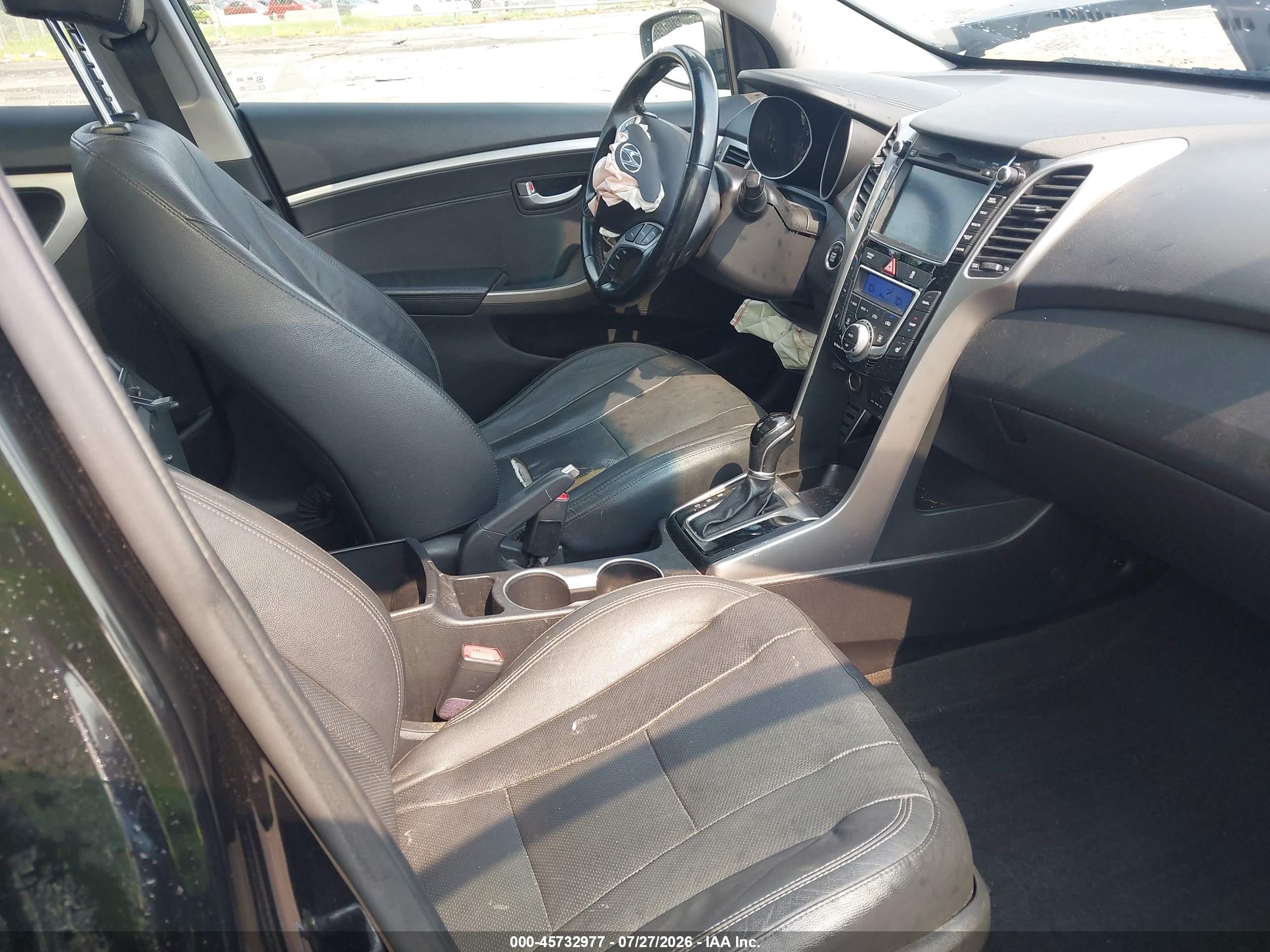 2013 Hyundai Elantra Gt   Black vin: KMHD35LE0DU089978
