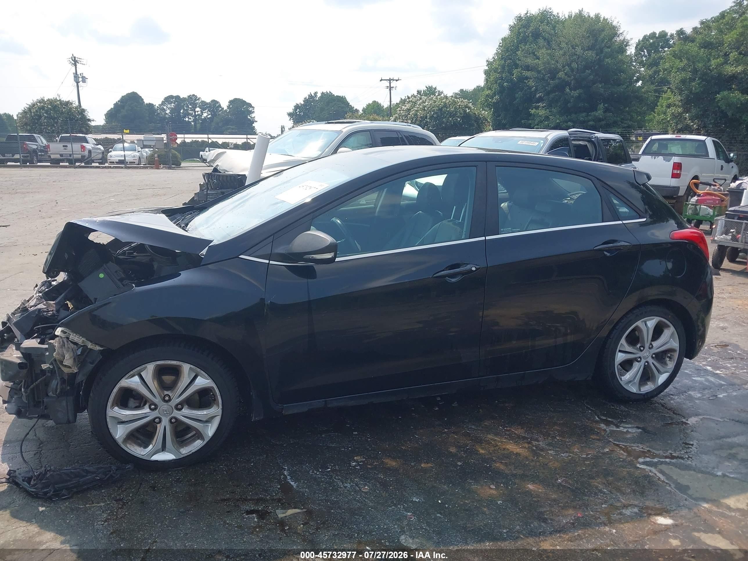 2013 Hyundai Elantra Gt   Black vin: KMHD35LE0DU089978