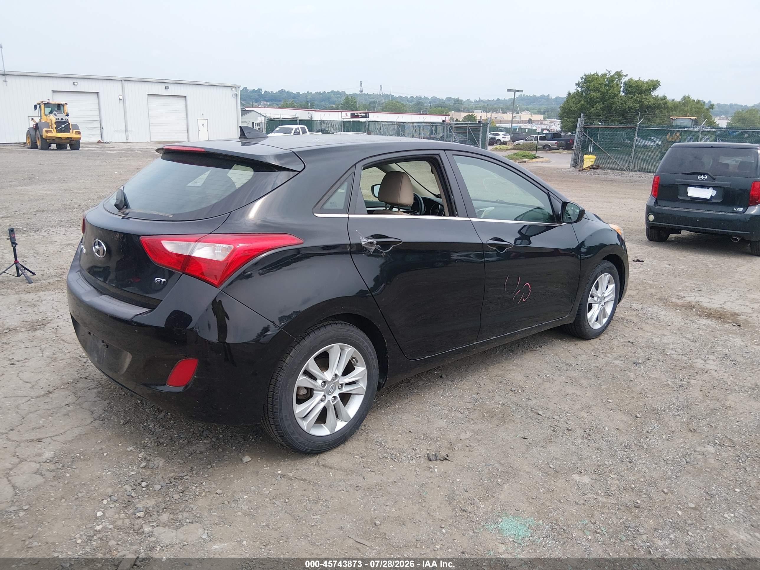2013 Hyundai Elantra Gt Black vin: KMHD35LE0DU109002